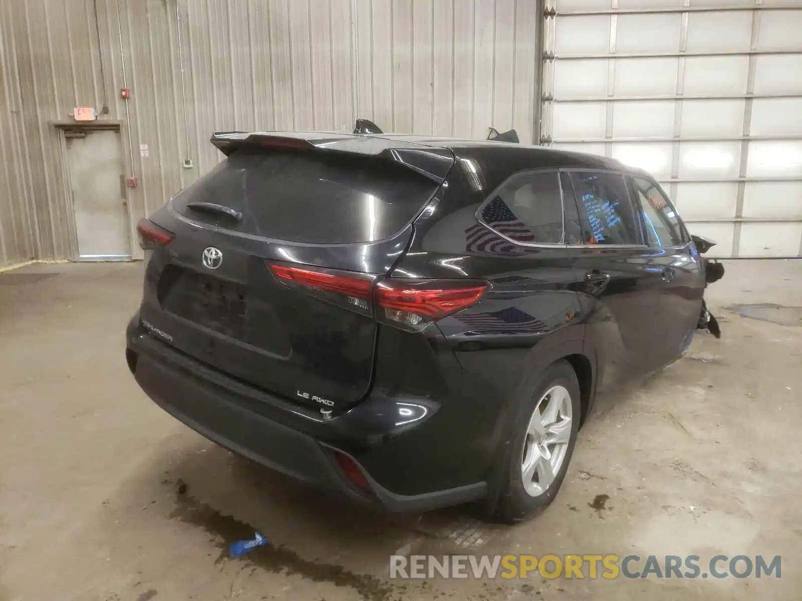 4 Photograph of a damaged car 5TDBZRBHXLS016343 TOYOTA HIGHLANDER 2020