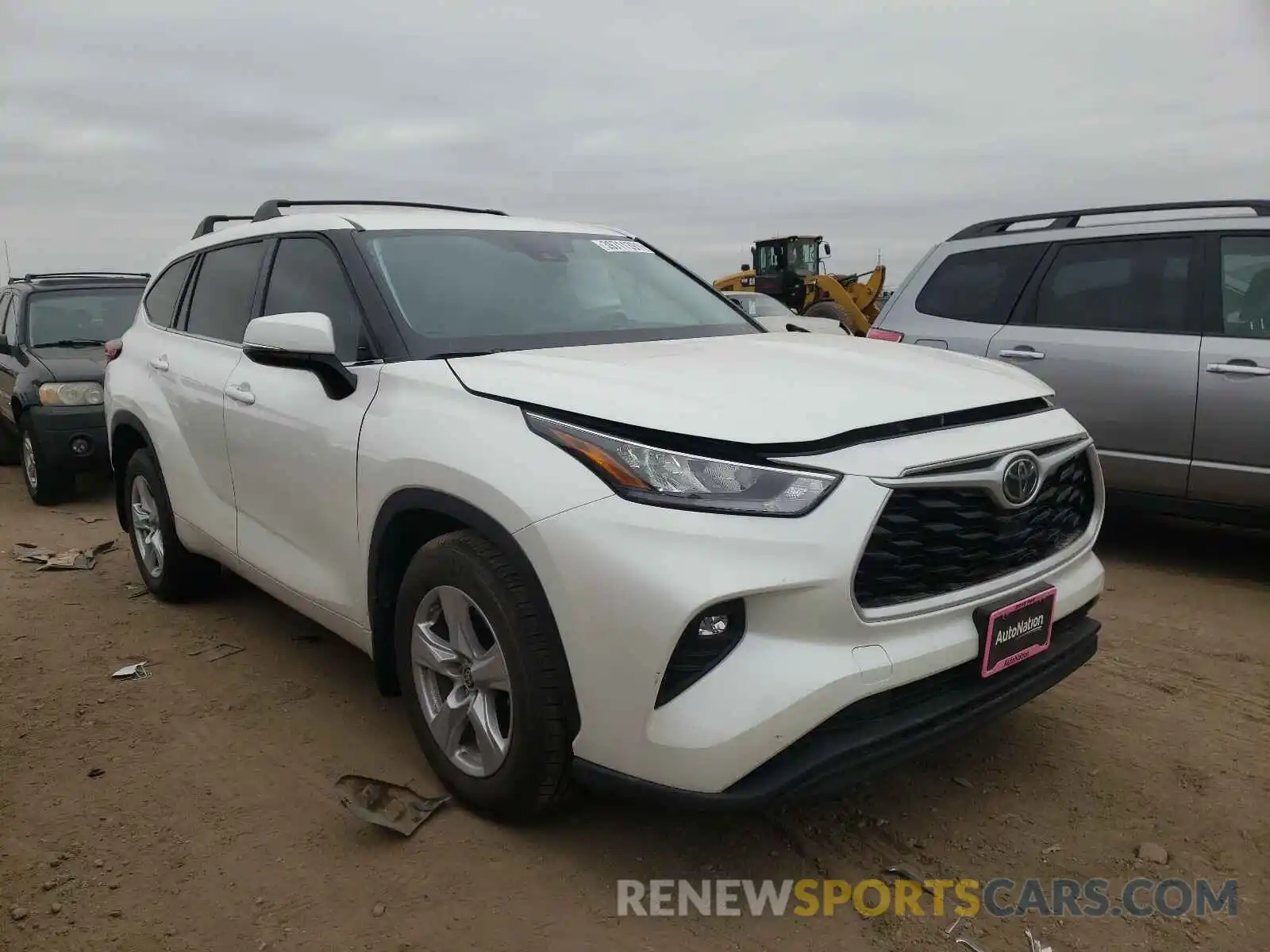 1 Photograph of a damaged car 5TDBZRBHXLS048063 TOYOTA HIGHLANDER 2020