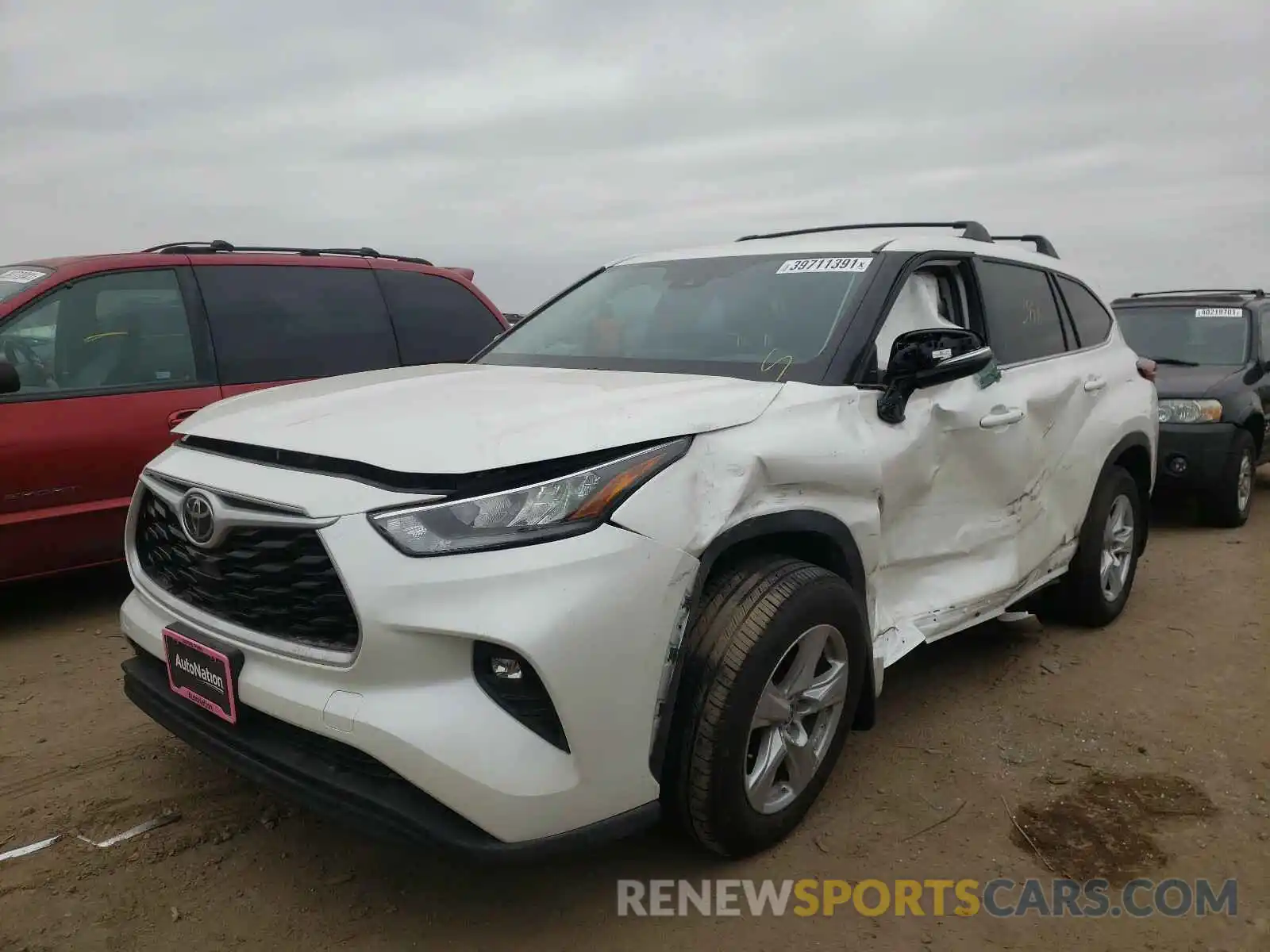 2 Photograph of a damaged car 5TDBZRBHXLS048063 TOYOTA HIGHLANDER 2020