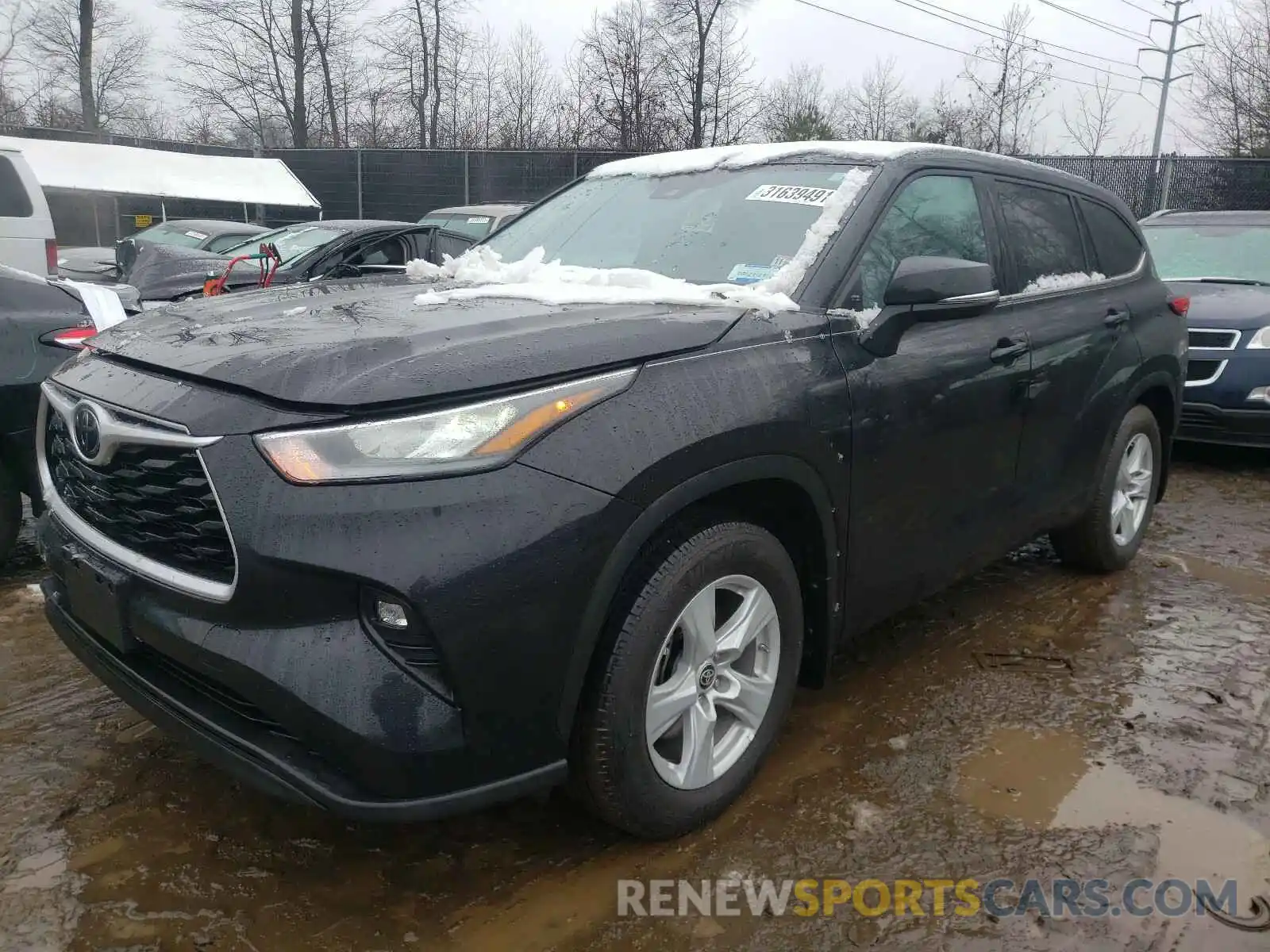 2 Photograph of a damaged car 5TDBZRBHXLS518124 TOYOTA HIGHLANDER 2020