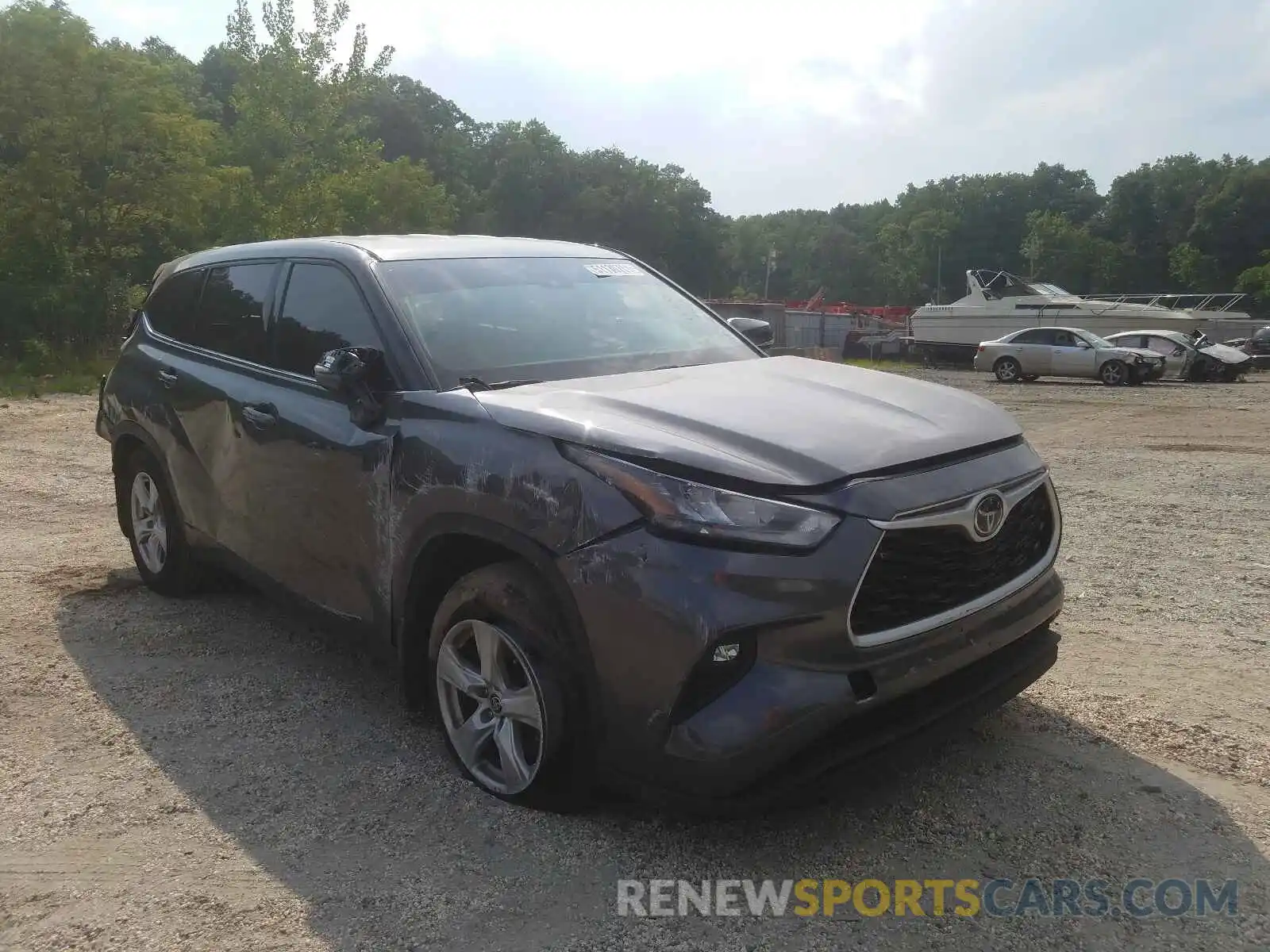 1 Photograph of a damaged car 5TDBZRBHXLS519340 TOYOTA HIGHLANDER 2020