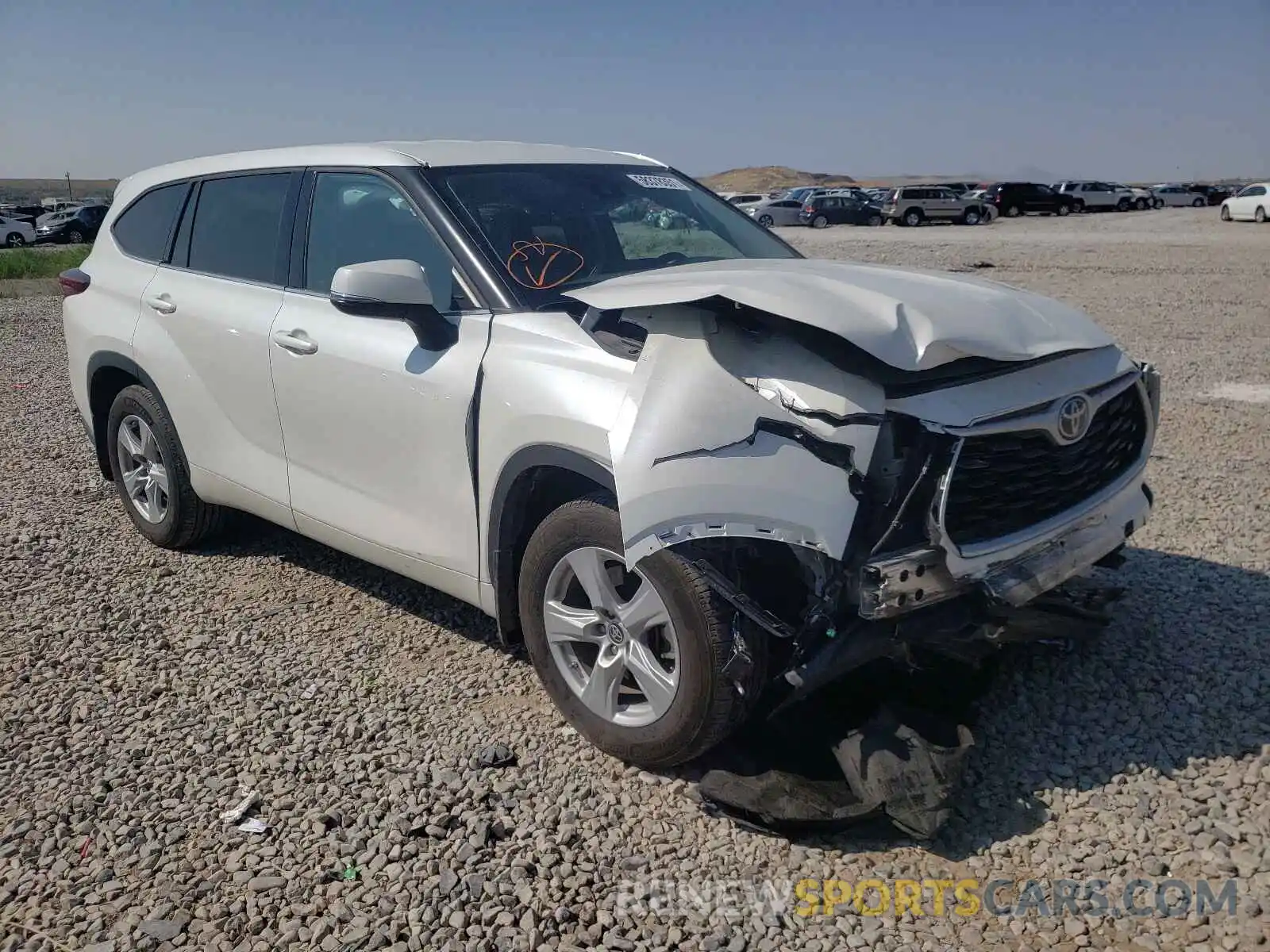 1 Photograph of a damaged car 5TDBZRBHXLS520259 TOYOTA HIGHLANDER 2020