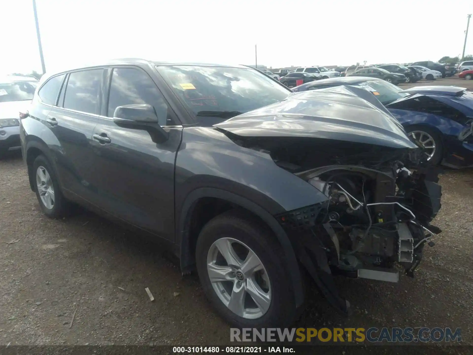 1 Photograph of a damaged car 5TDCZRAH0LS012243 TOYOTA HIGHLANDER 2020