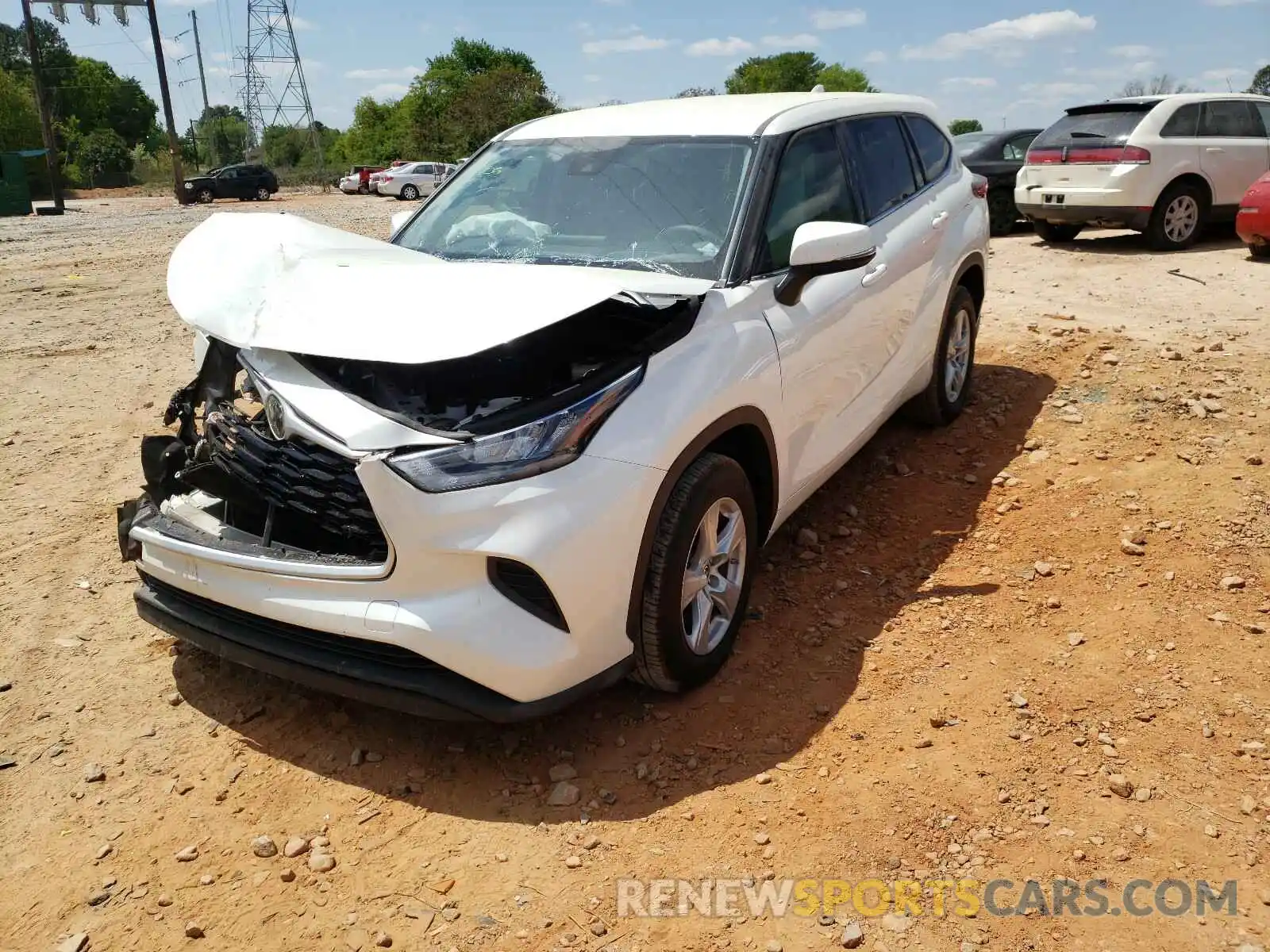 2 Photograph of a damaged car 5TDCZRAH1LS001431 TOYOTA HIGHLANDER 2020