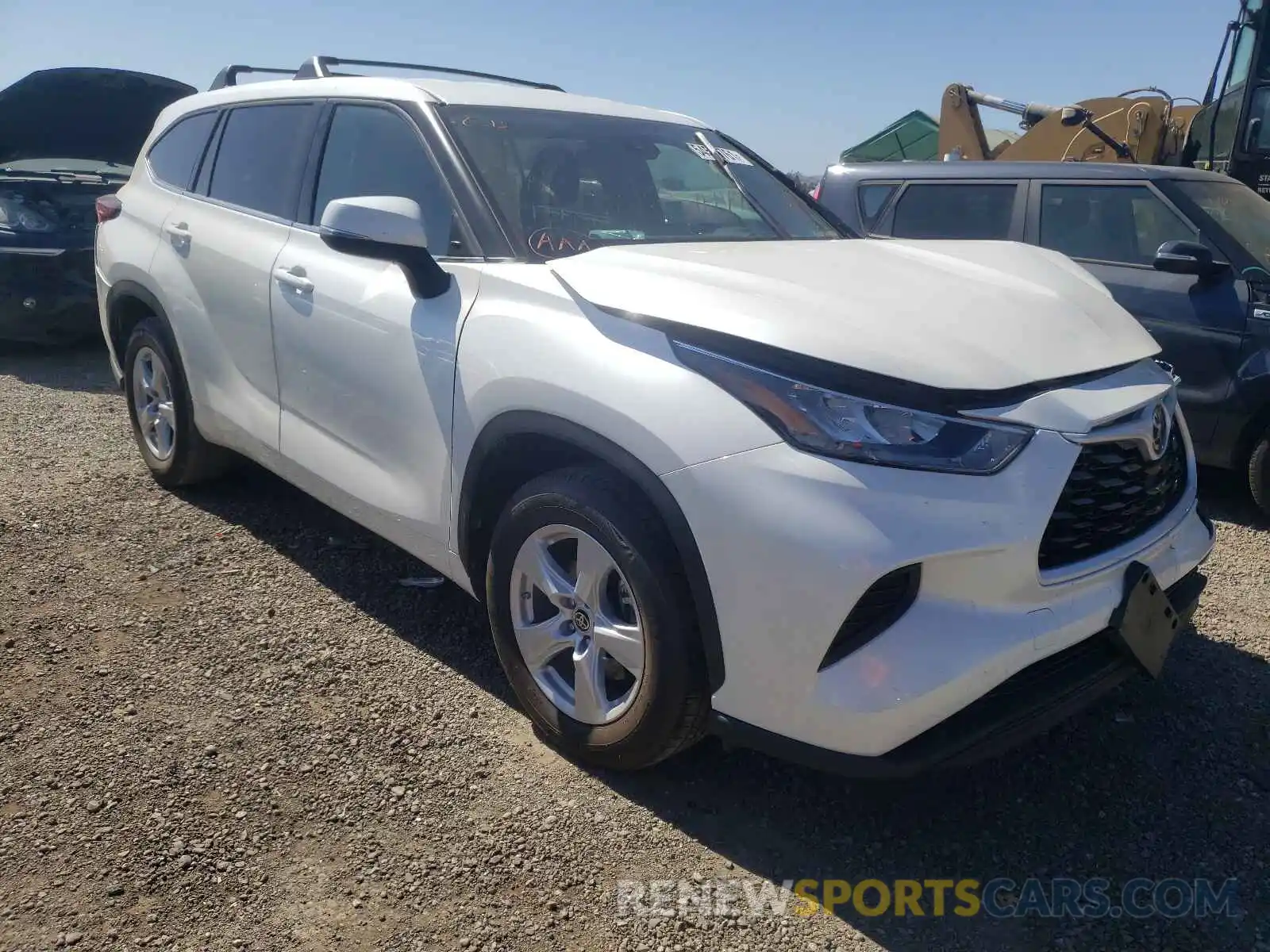 1 Photograph of a damaged car 5TDCZRAH1LS027575 TOYOTA HIGHLANDER 2020