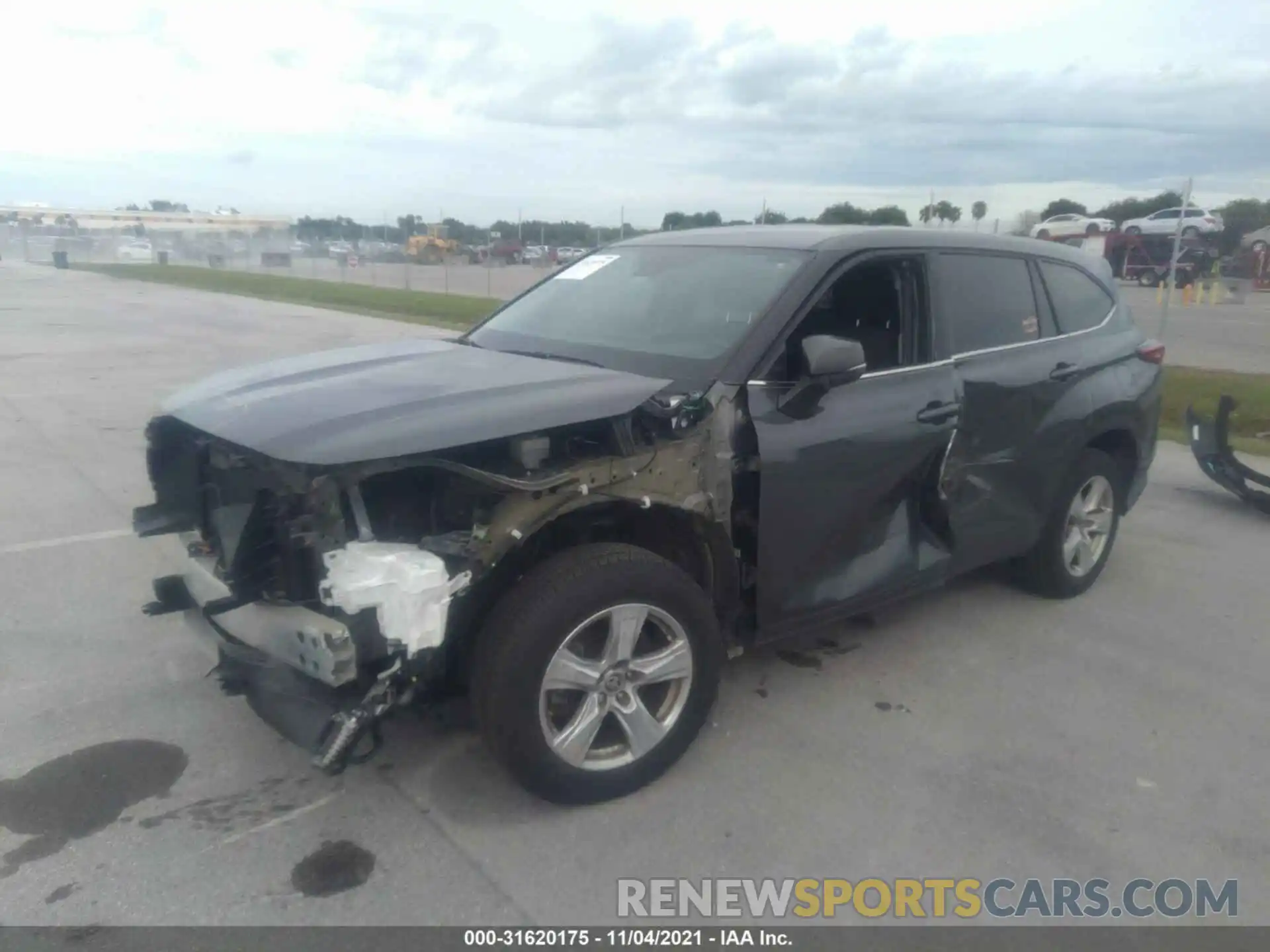 2 Photograph of a damaged car 5TDCZRAH1LS505252 TOYOTA HIGHLANDER 2020