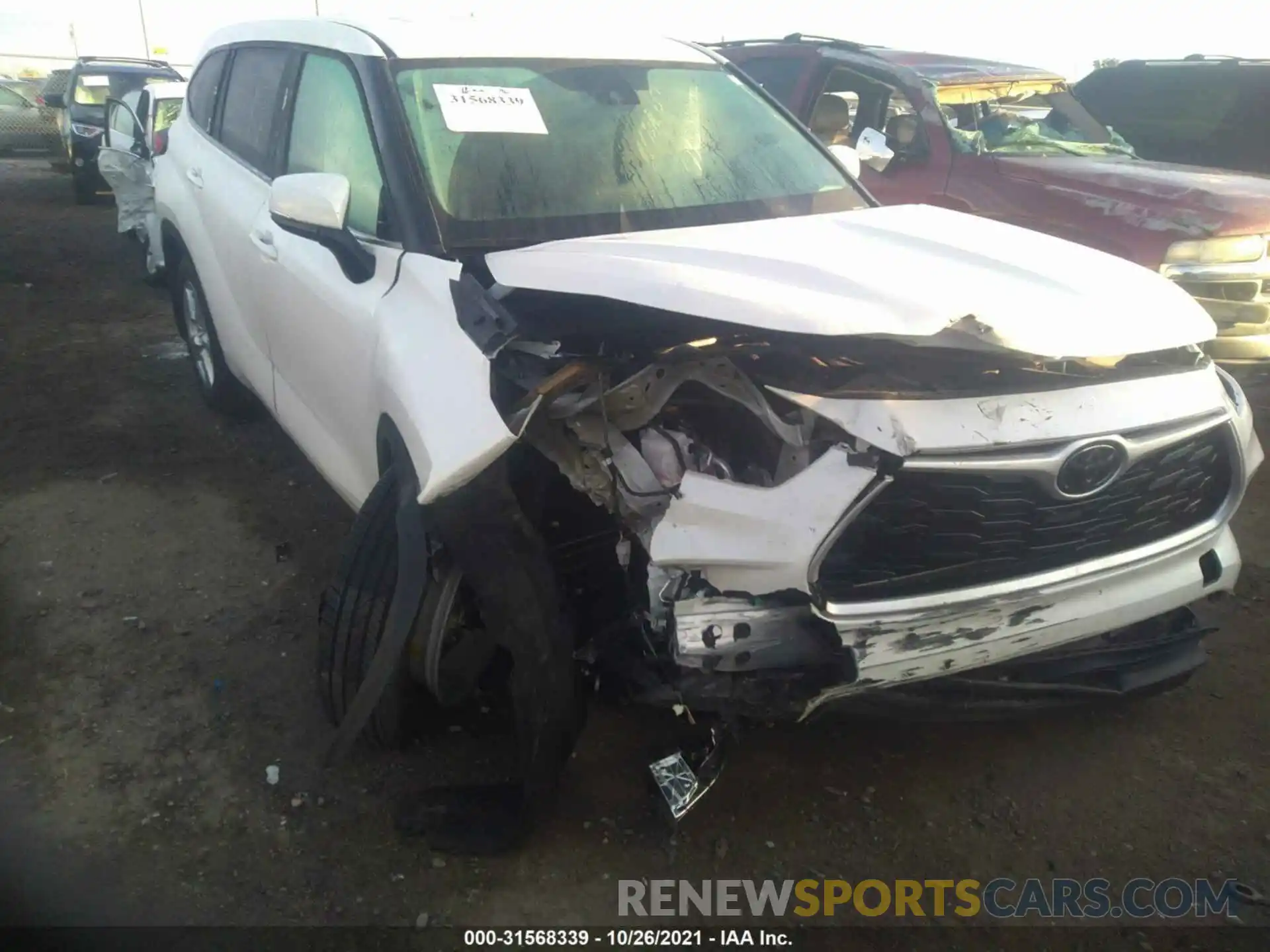 1 Photograph of a damaged car 5TDCZRAH1LS510211 TOYOTA HIGHLANDER 2020