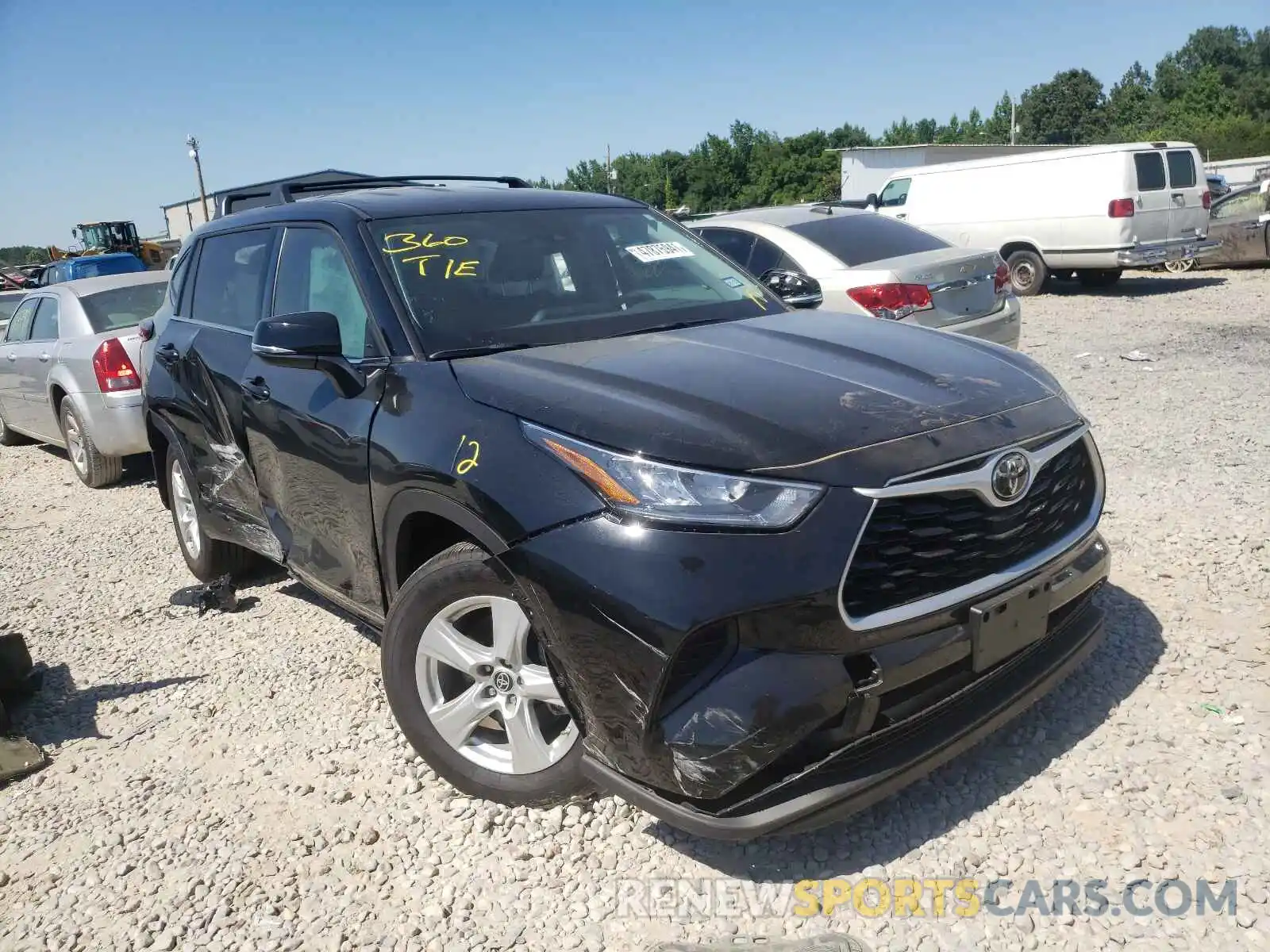 1 Photograph of a damaged car 5TDCZRAH2LS019274 TOYOTA HIGHLANDER 2020