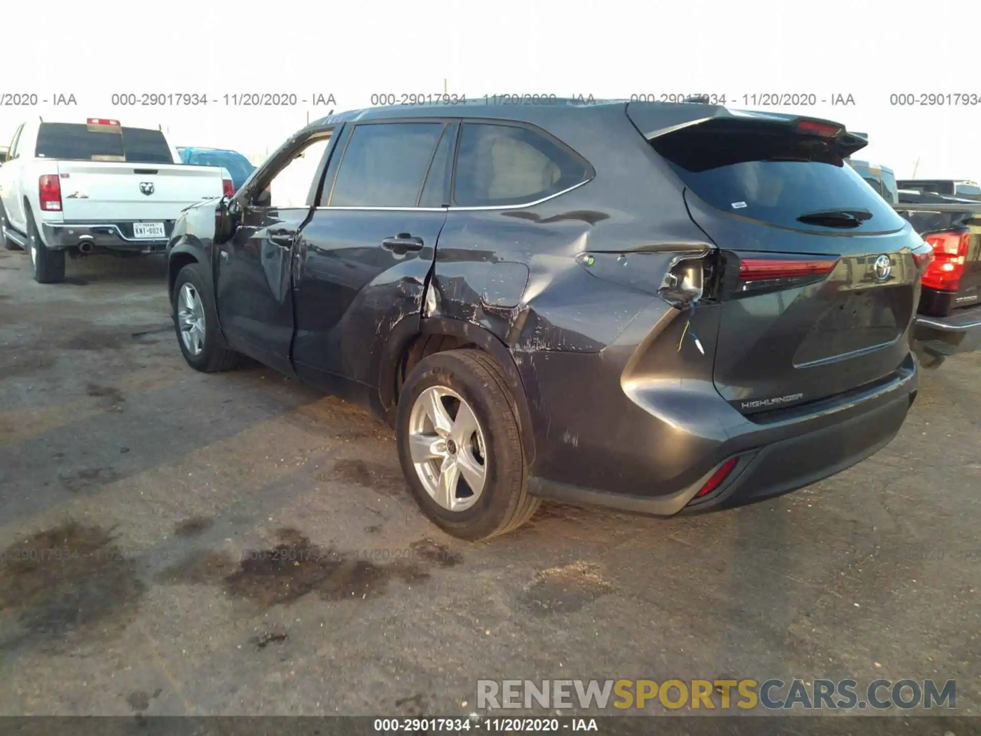 3 Photograph of a damaged car 5TDCZRAH2LS507382 TOYOTA HIGHLANDER 2020