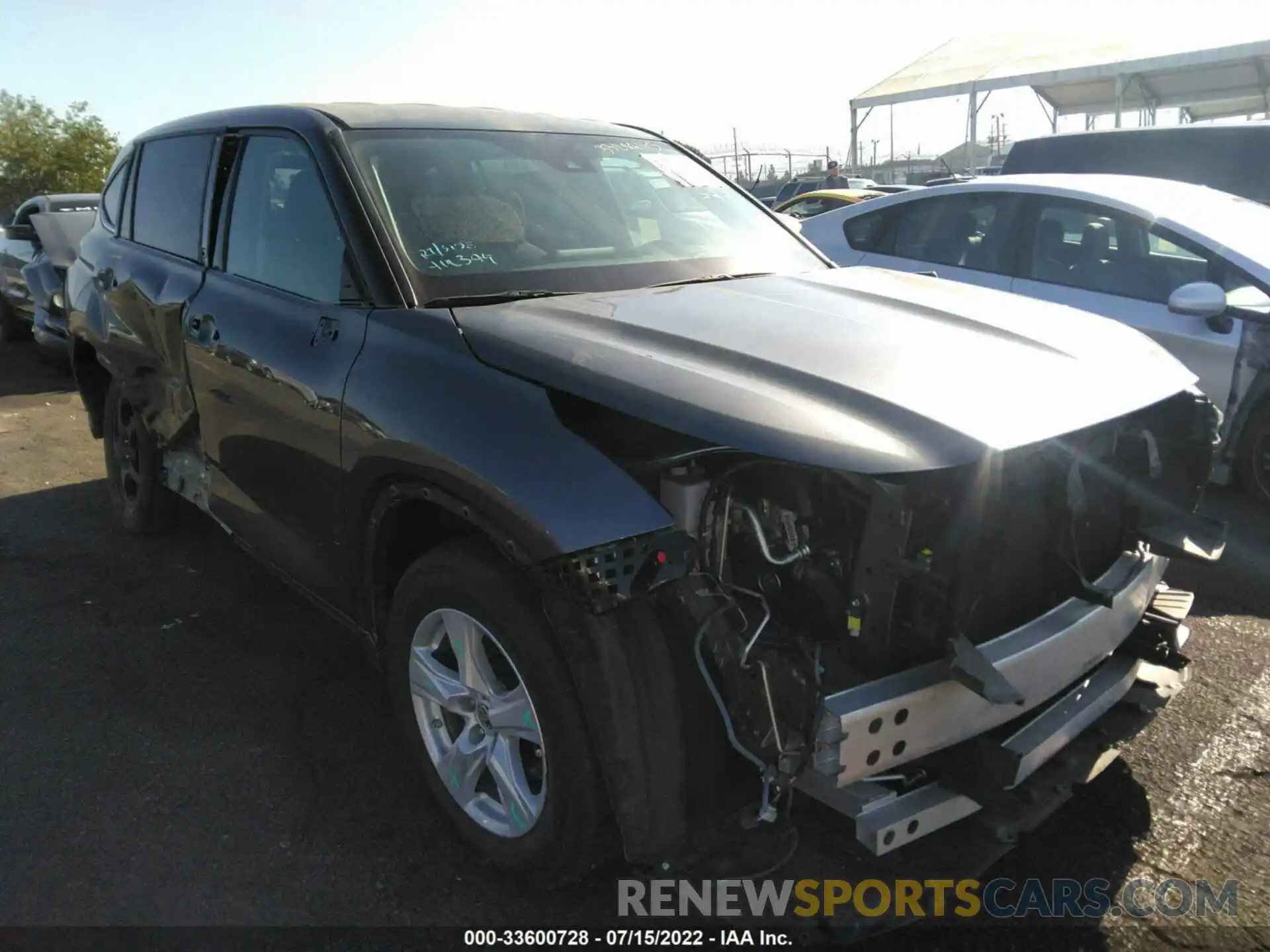 1 Photograph of a damaged car 5TDCZRAH3LS030946 TOYOTA HIGHLANDER 2020