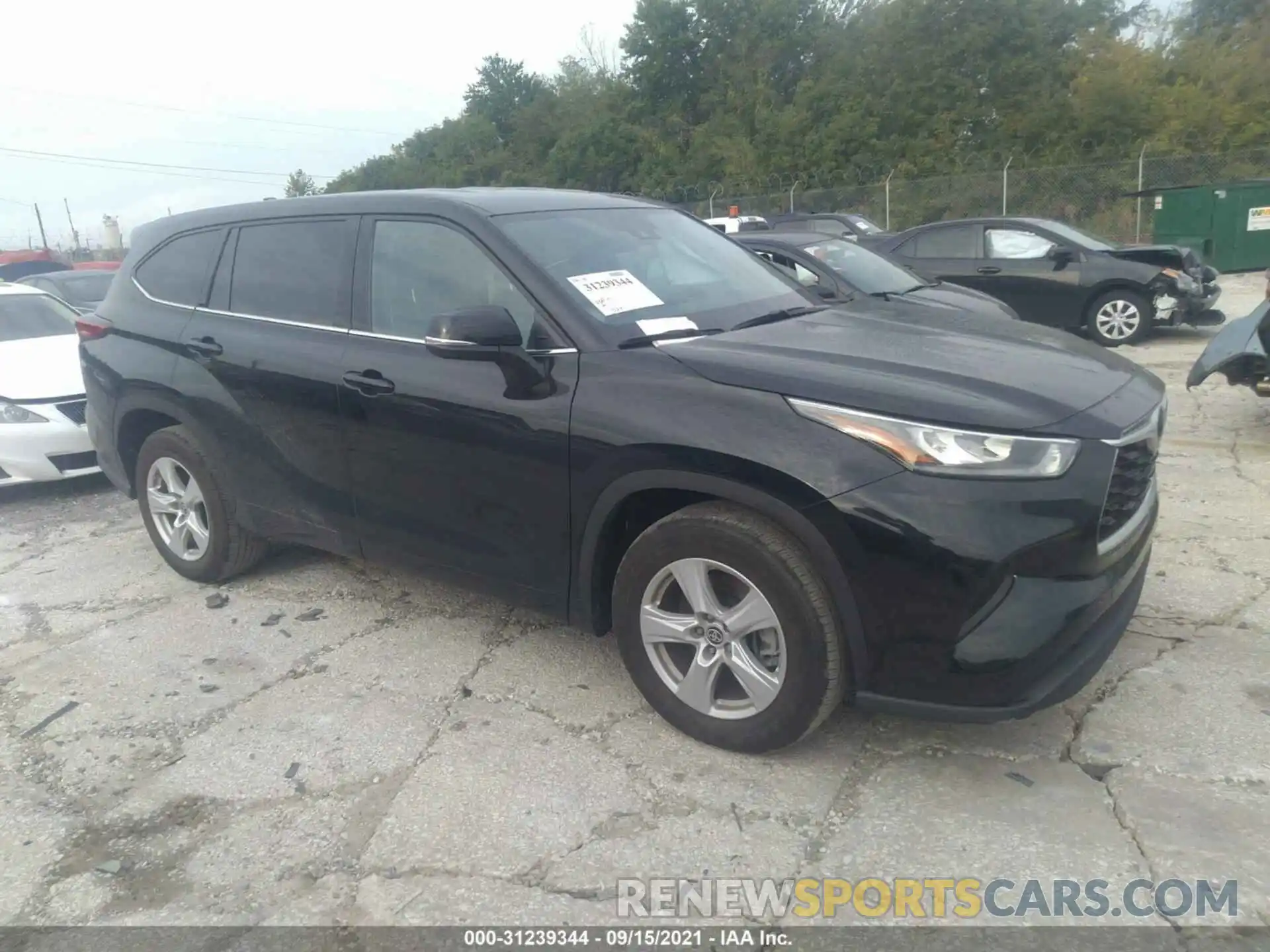 1 Photograph of a damaged car 5TDCZRAH3LS502076 TOYOTA HIGHLANDER 2020