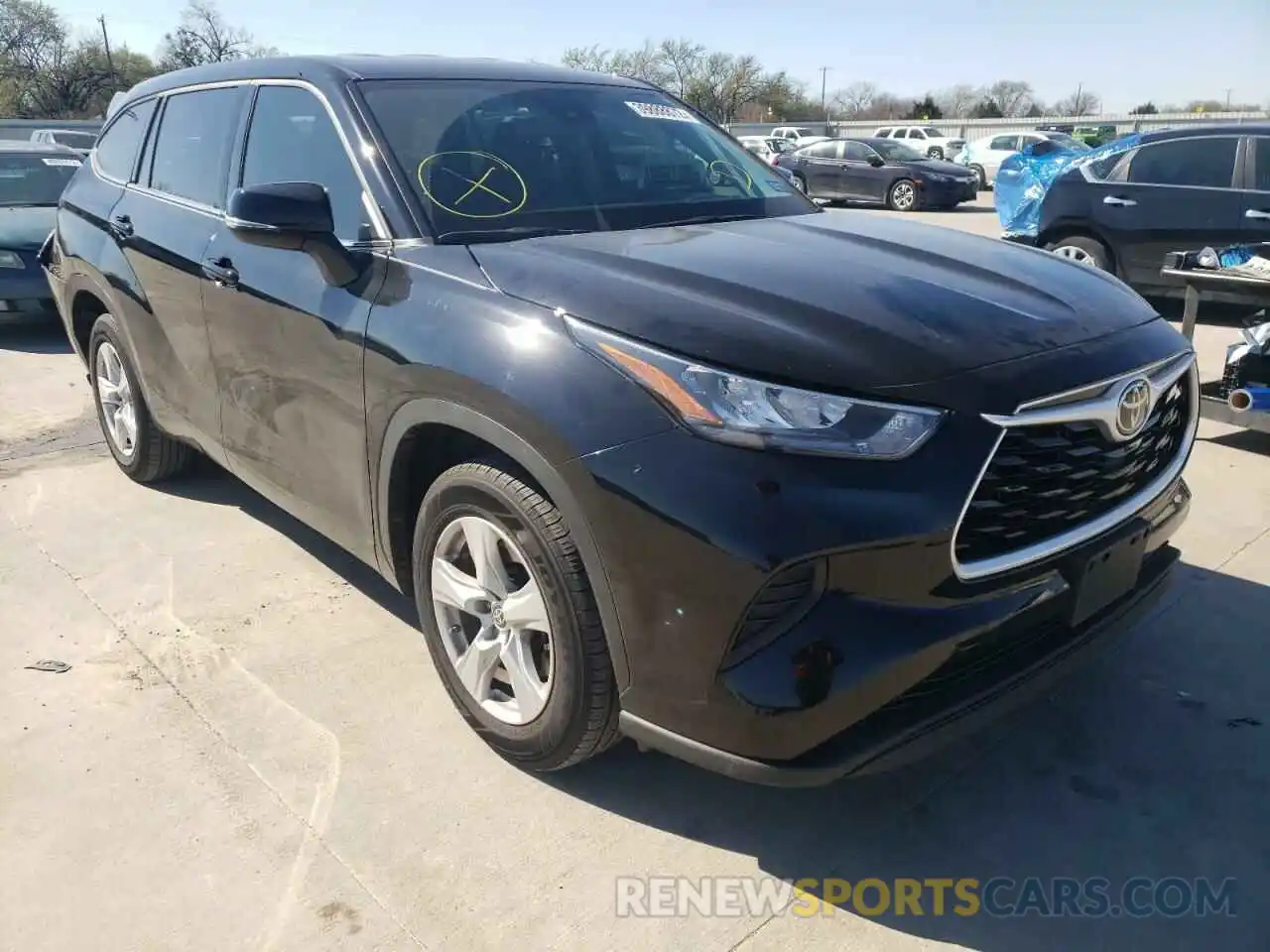 1 Photograph of a damaged car 5TDCZRAH3LS504412 TOYOTA HIGHLANDER 2020