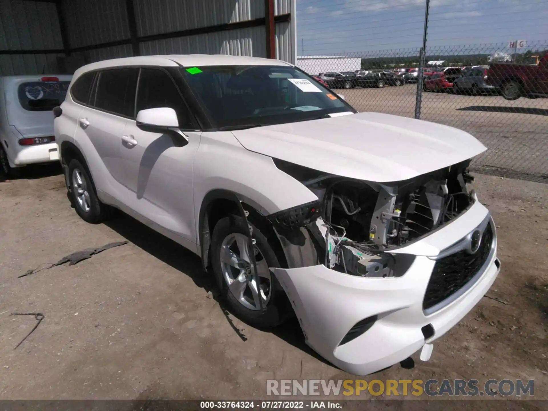 1 Photograph of a damaged car 5TDCZRAH3LS505821 TOYOTA HIGHLANDER 2020