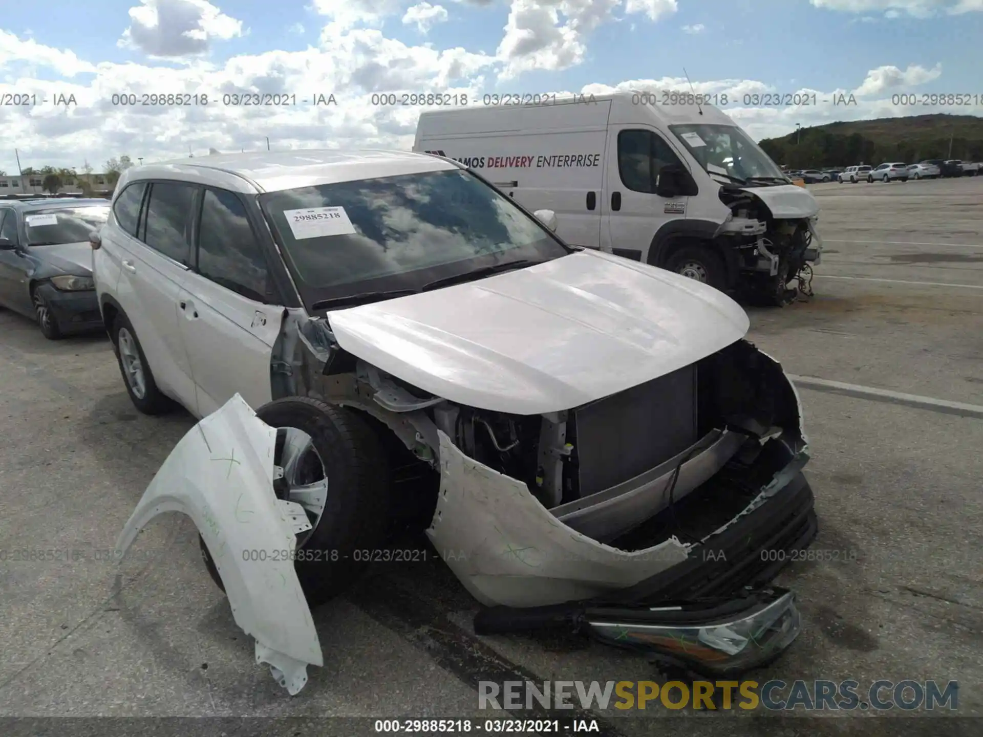 6 Photograph of a damaged car 5TDCZRAH3LS512333 TOYOTA HIGHLANDER 2020