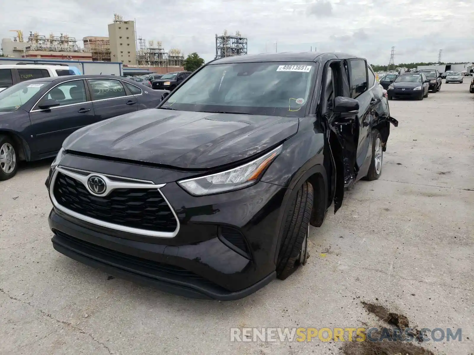 2 Photograph of a damaged car 5TDCZRAH4LS014741 TOYOTA HIGHLANDER 2020