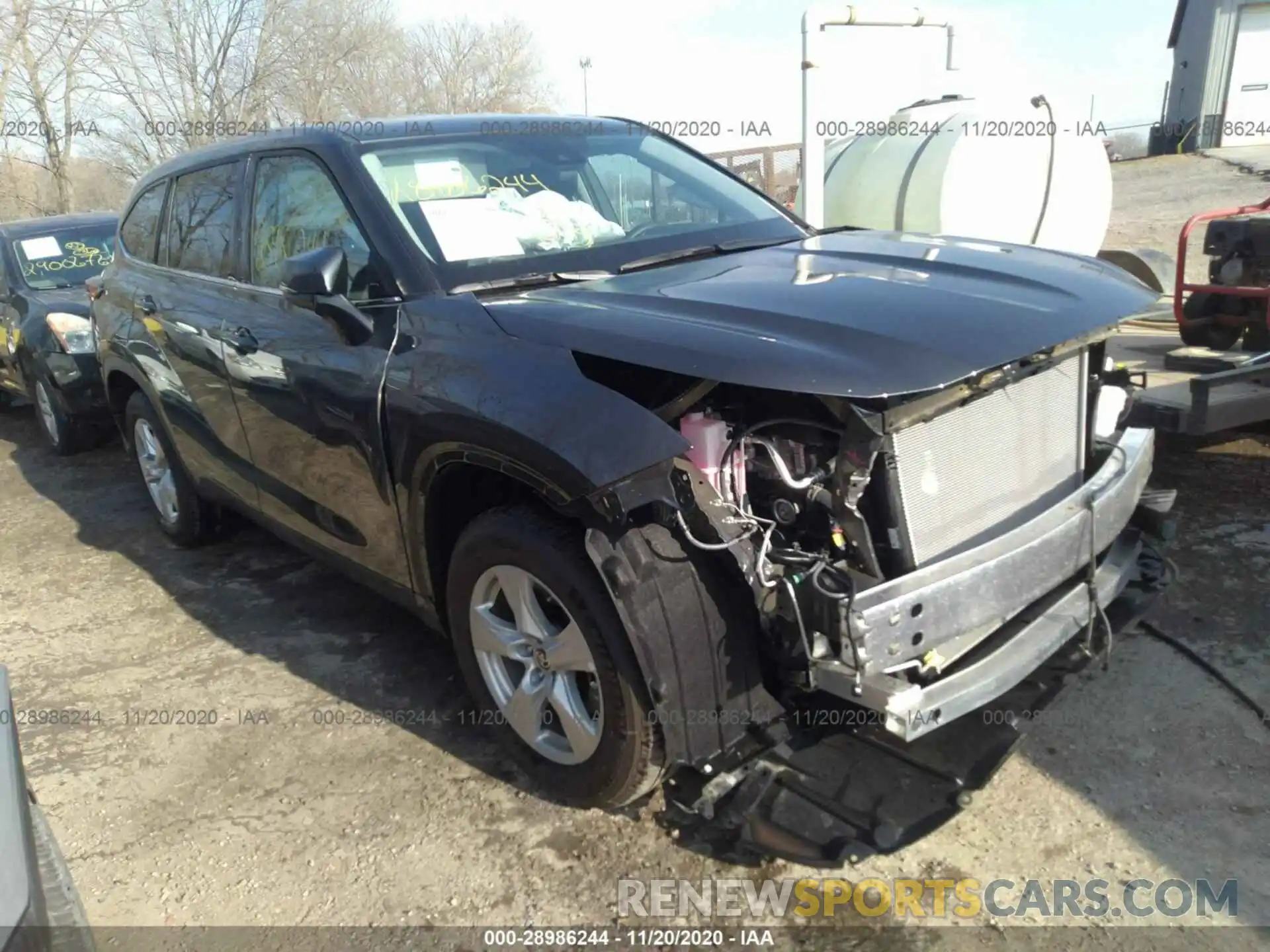 1 Photograph of a damaged car 5TDCZRAH4LS027067 TOYOTA HIGHLANDER 2020