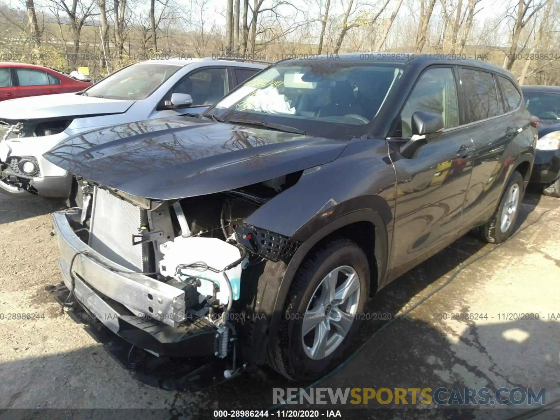 2 Photograph of a damaged car 5TDCZRAH4LS027067 TOYOTA HIGHLANDER 2020