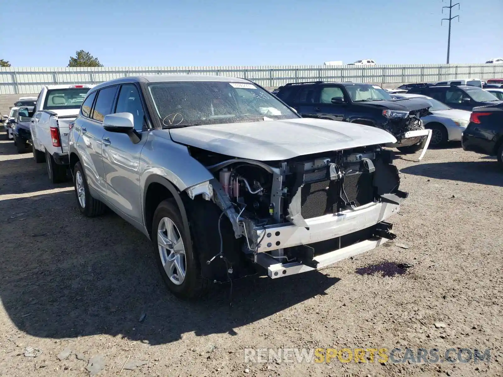 1 Photograph of a damaged car 5TDCZRAH4LS503558 TOYOTA HIGHLANDER 2020