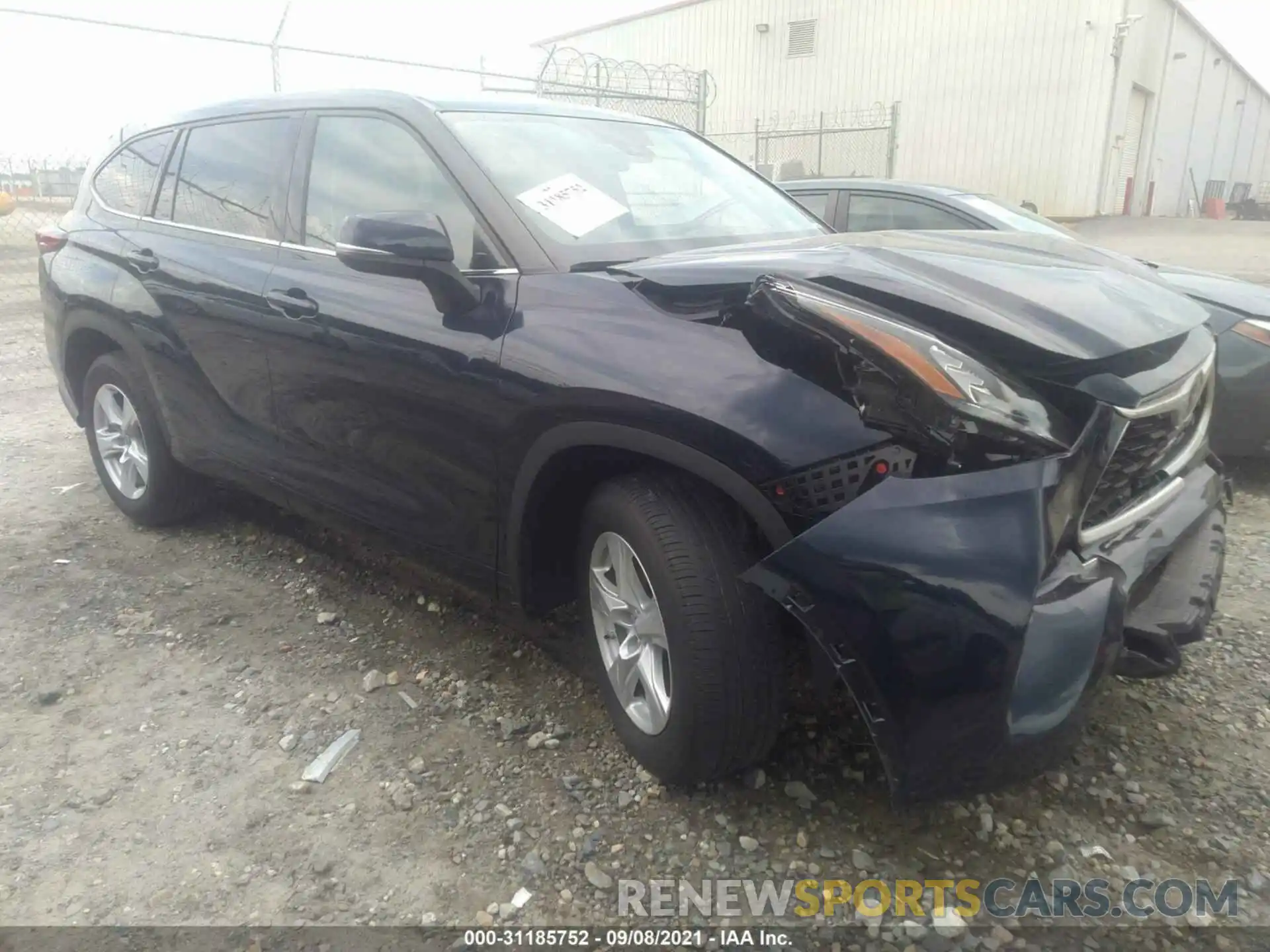 1 Photograph of a damaged car 5TDCZRAH5LS013145 TOYOTA HIGHLANDER 2020