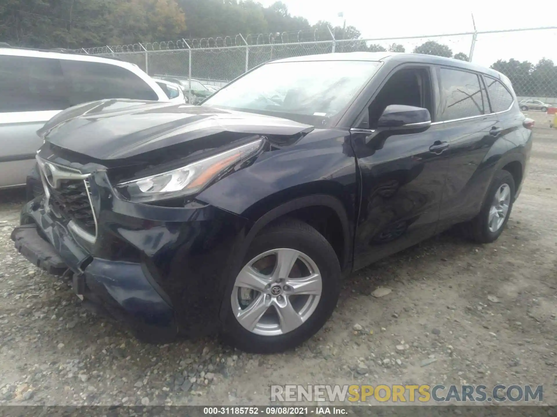 2 Photograph of a damaged car 5TDCZRAH5LS013145 TOYOTA HIGHLANDER 2020