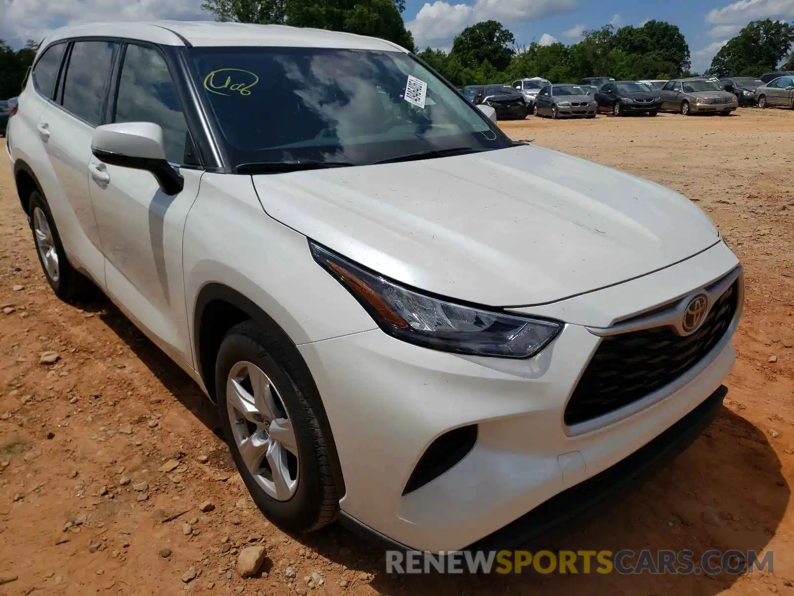 1 Photograph of a damaged car 5TDCZRAH5LS503889 TOYOTA HIGHLANDER 2020