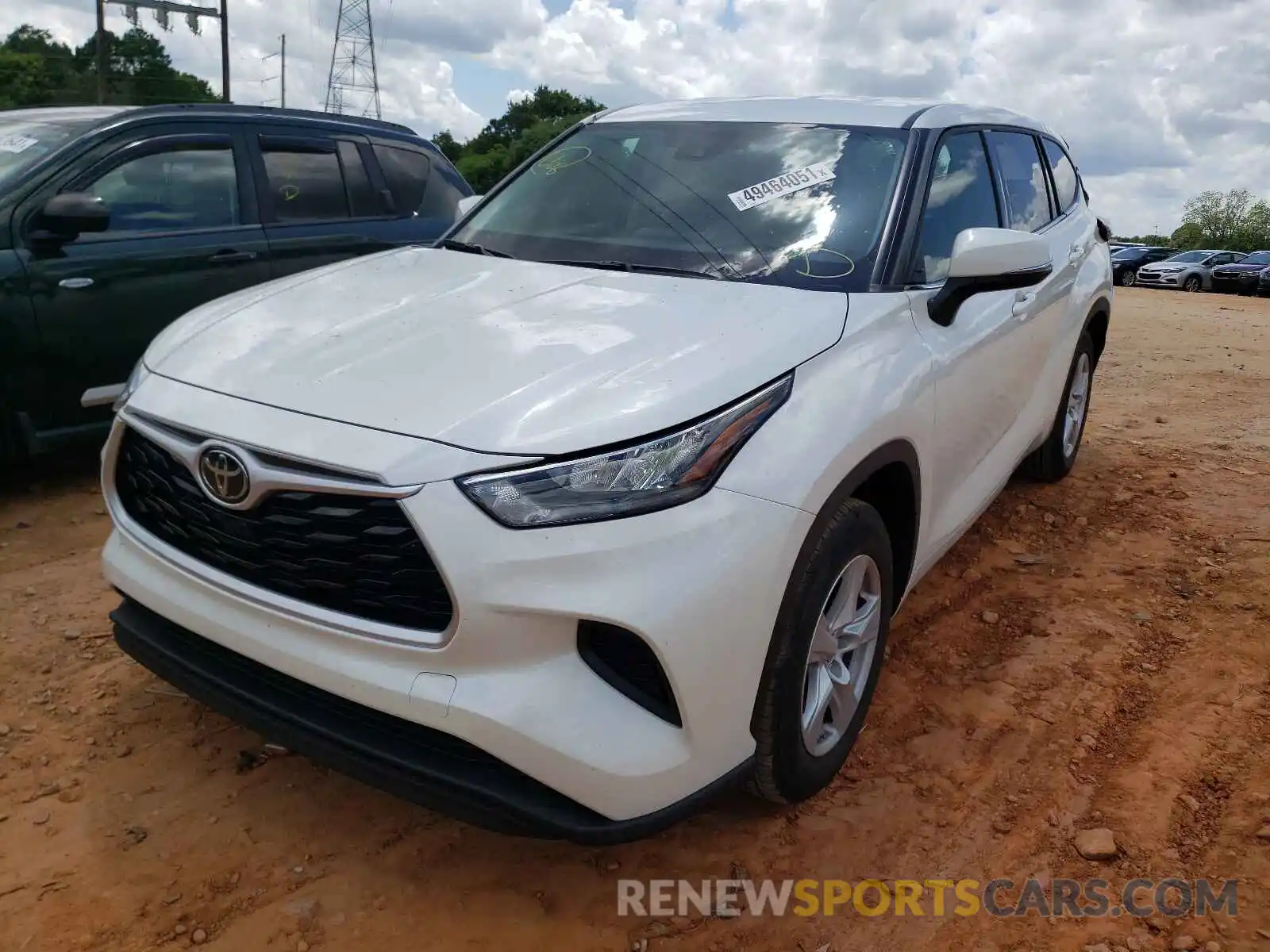 2 Photograph of a damaged car 5TDCZRAH5LS503889 TOYOTA HIGHLANDER 2020