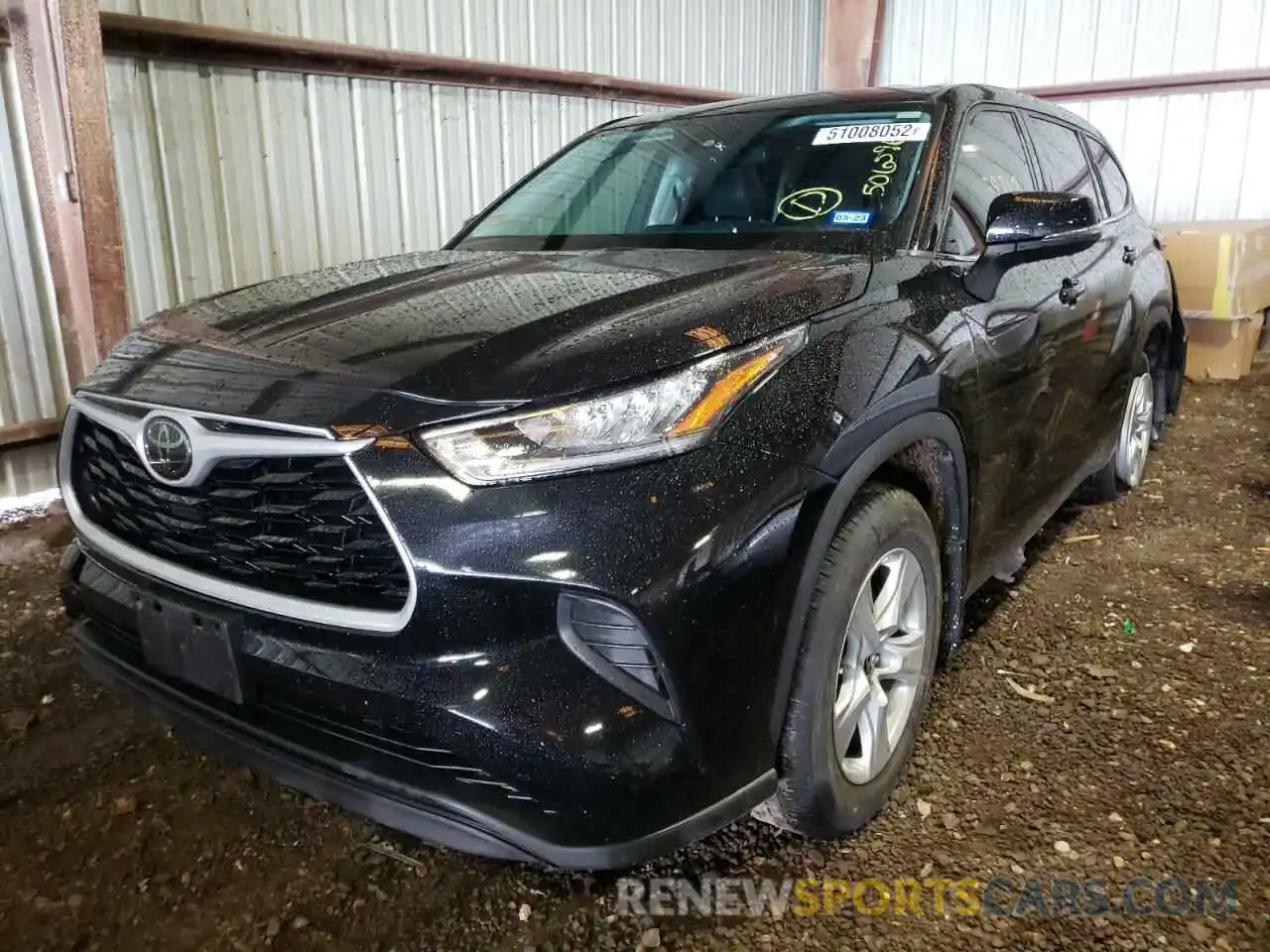 2 Photograph of a damaged car 5TDCZRAH5LS506596 TOYOTA HIGHLANDER 2020