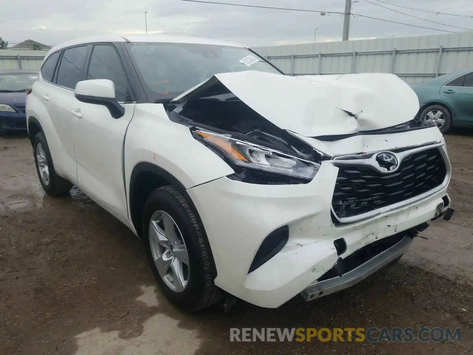 1 Photograph of a damaged car 5TDCZRAH5LS507618 TOYOTA HIGHLANDER 2020