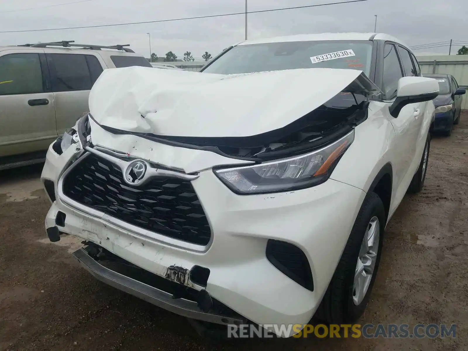 2 Photograph of a damaged car 5TDCZRAH5LS507618 TOYOTA HIGHLANDER 2020