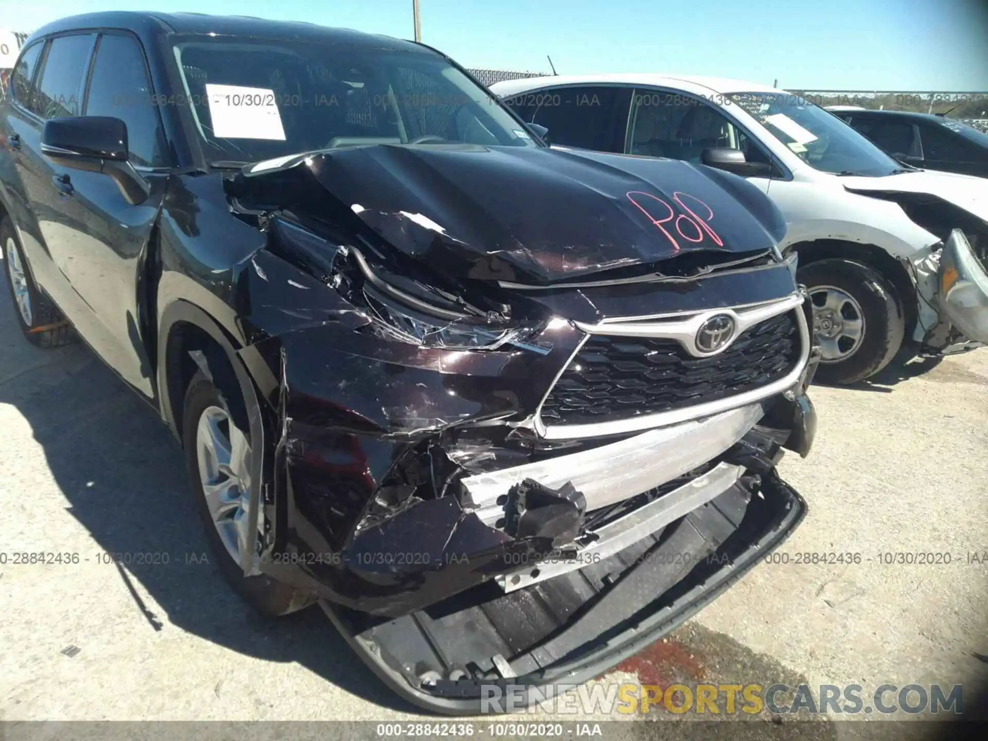 6 Photograph of a damaged car 5TDCZRAH6LS015342 TOYOTA HIGHLANDER 2020