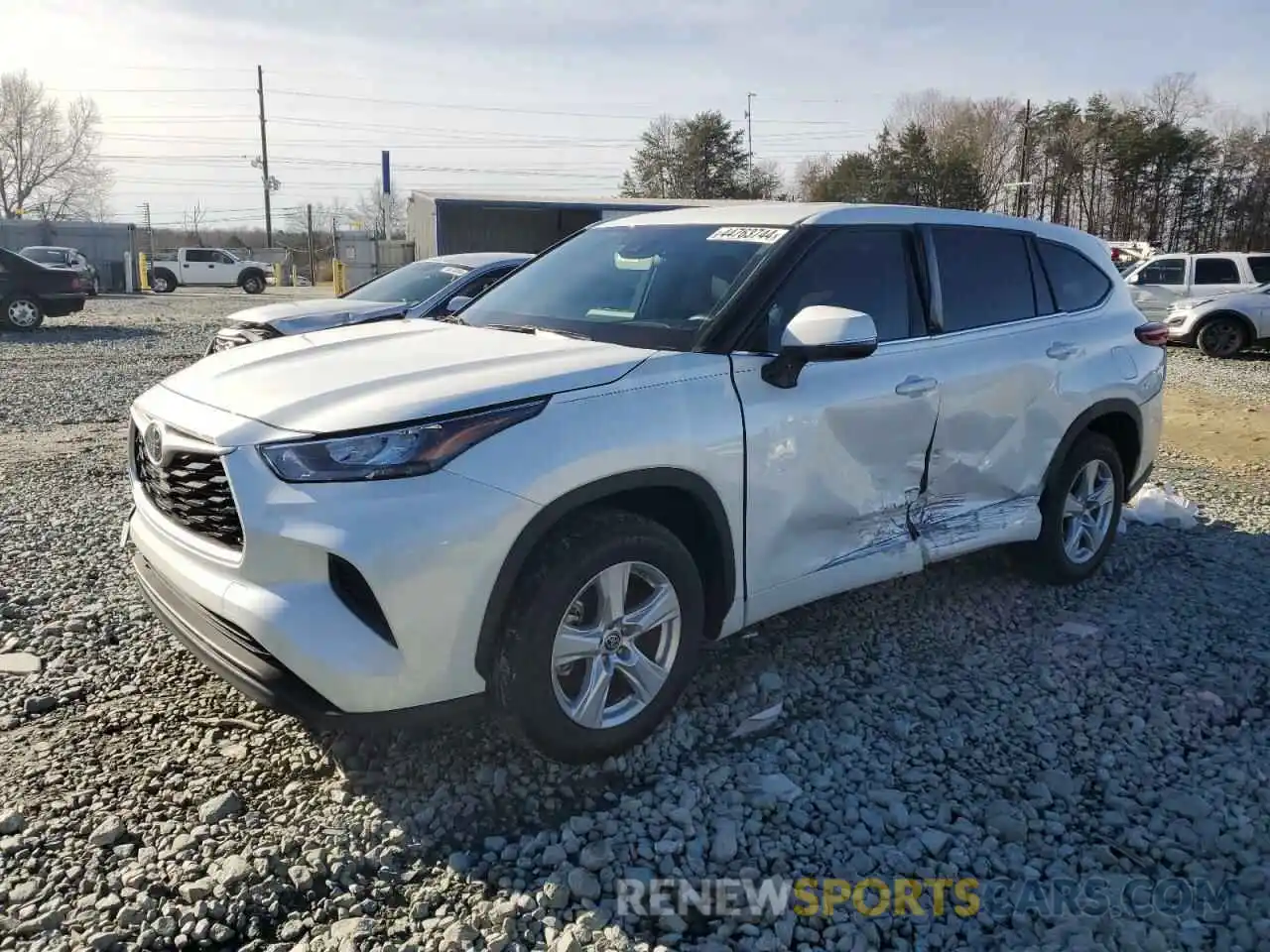 1 Photograph of a damaged car 5TDCZRAH7LS020257 TOYOTA HIGHLANDER 2020