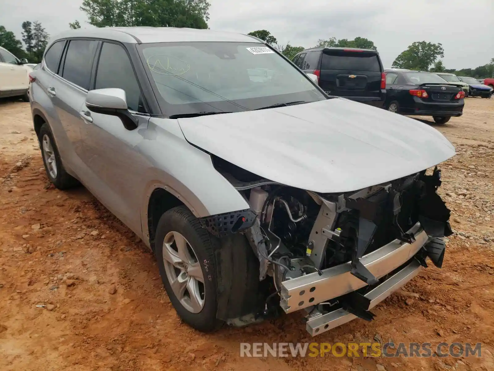 1 Photograph of a damaged car 5TDCZRAH7LS501979 TOYOTA HIGHLANDER 2020