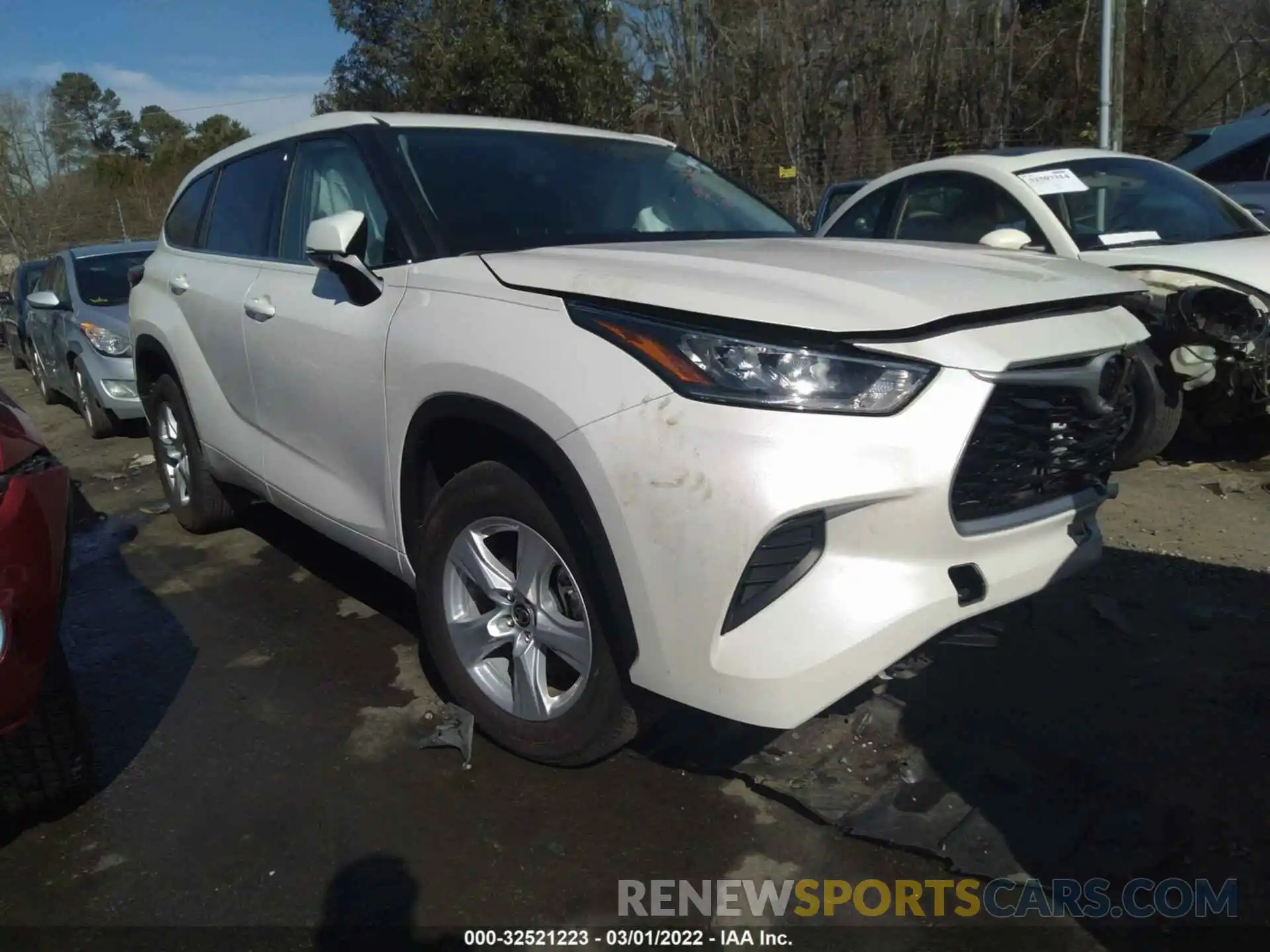 1 Photograph of a damaged car 5TDCZRAH7LS507149 TOYOTA HIGHLANDER 2020