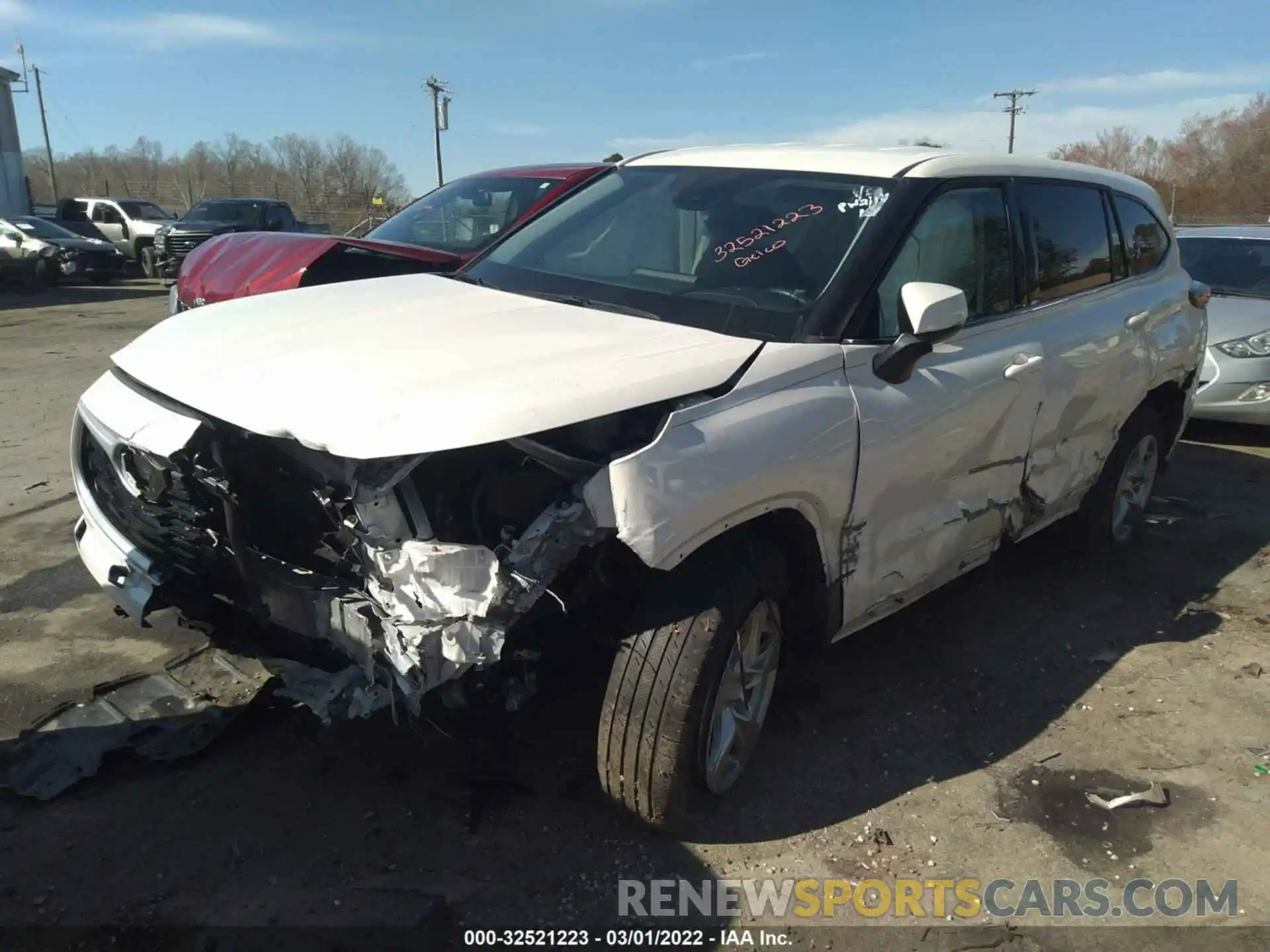 2 Photograph of a damaged car 5TDCZRAH7LS507149 TOYOTA HIGHLANDER 2020