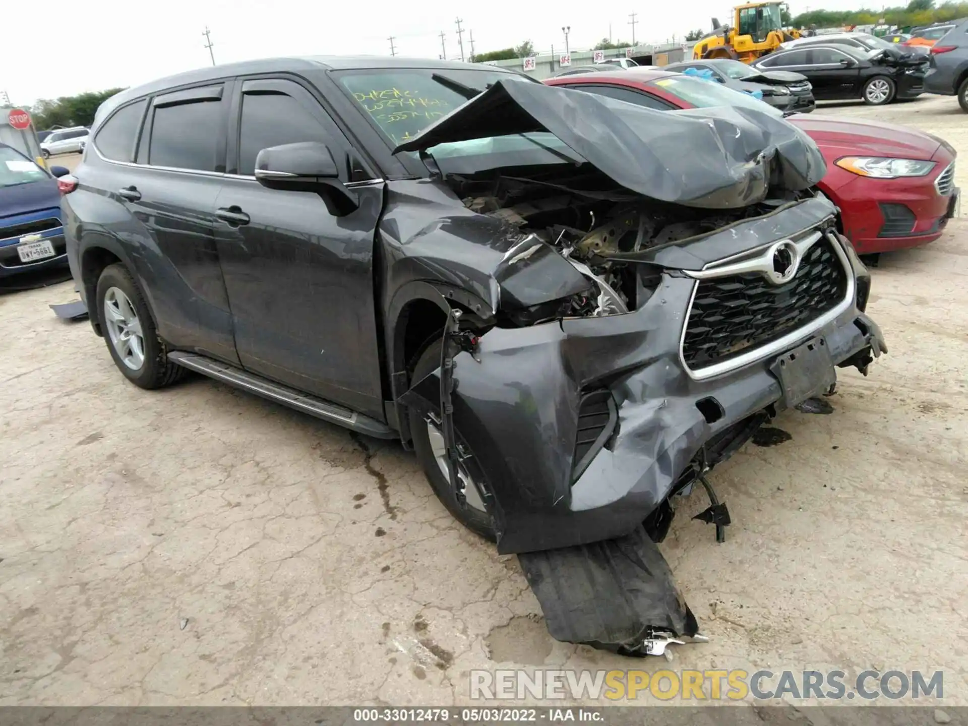 1 Photograph of a damaged car 5TDCZRAH7LS508740 TOYOTA HIGHLANDER 2020