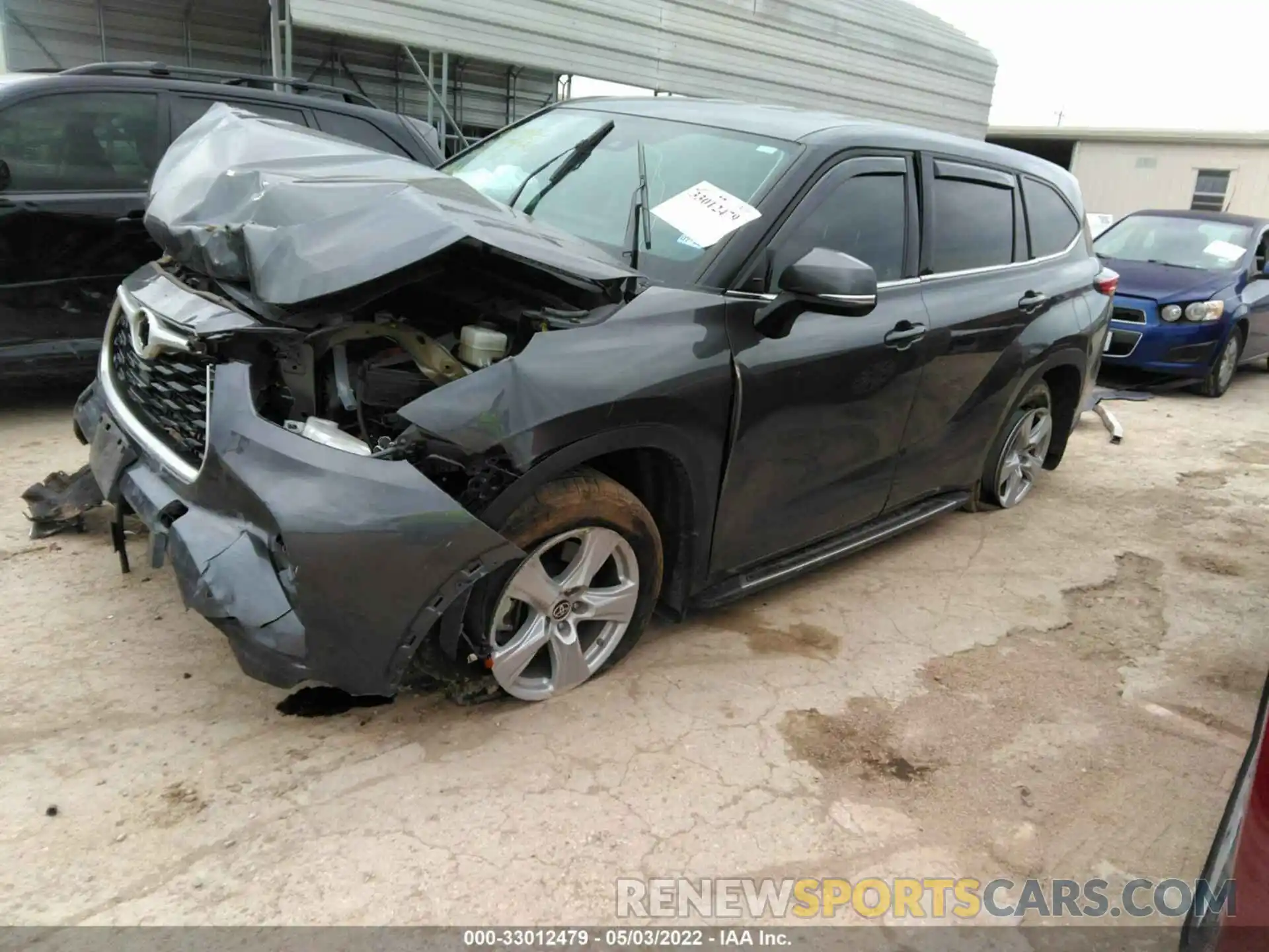 2 Photograph of a damaged car 5TDCZRAH7LS508740 TOYOTA HIGHLANDER 2020