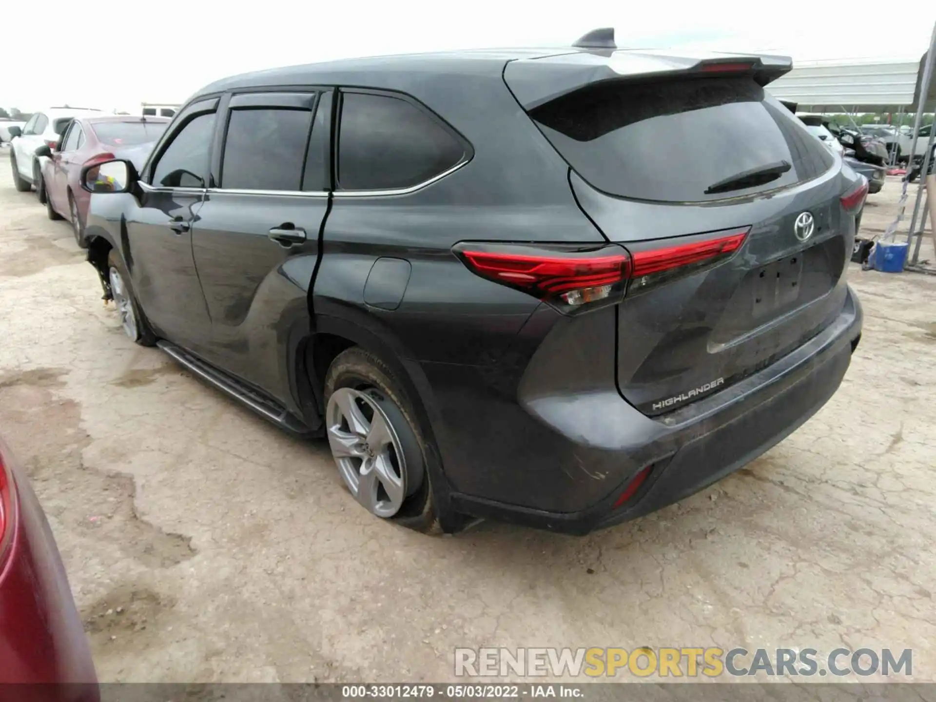 3 Photograph of a damaged car 5TDCZRAH7LS508740 TOYOTA HIGHLANDER 2020