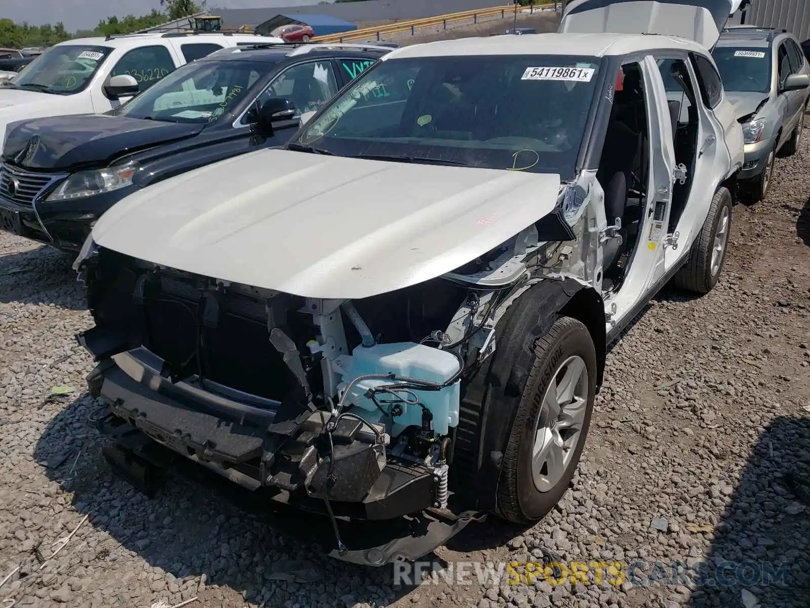 2 Photograph of a damaged car 5TDCZRAH8LS503188 TOYOTA HIGHLANDER 2020