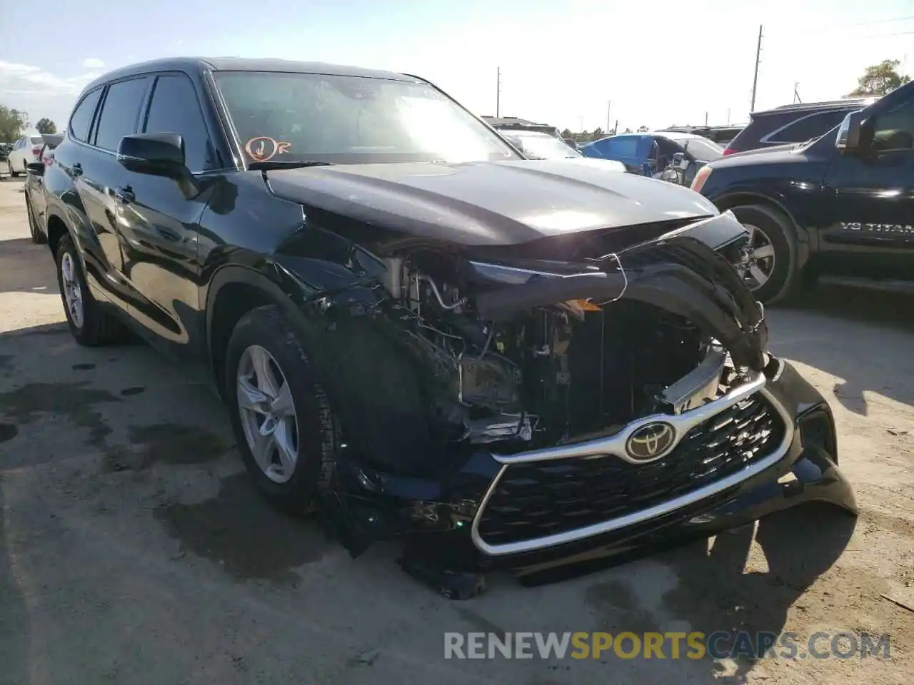 1 Photograph of a damaged car 5TDCZRAH8LS508181 TOYOTA HIGHLANDER 2020