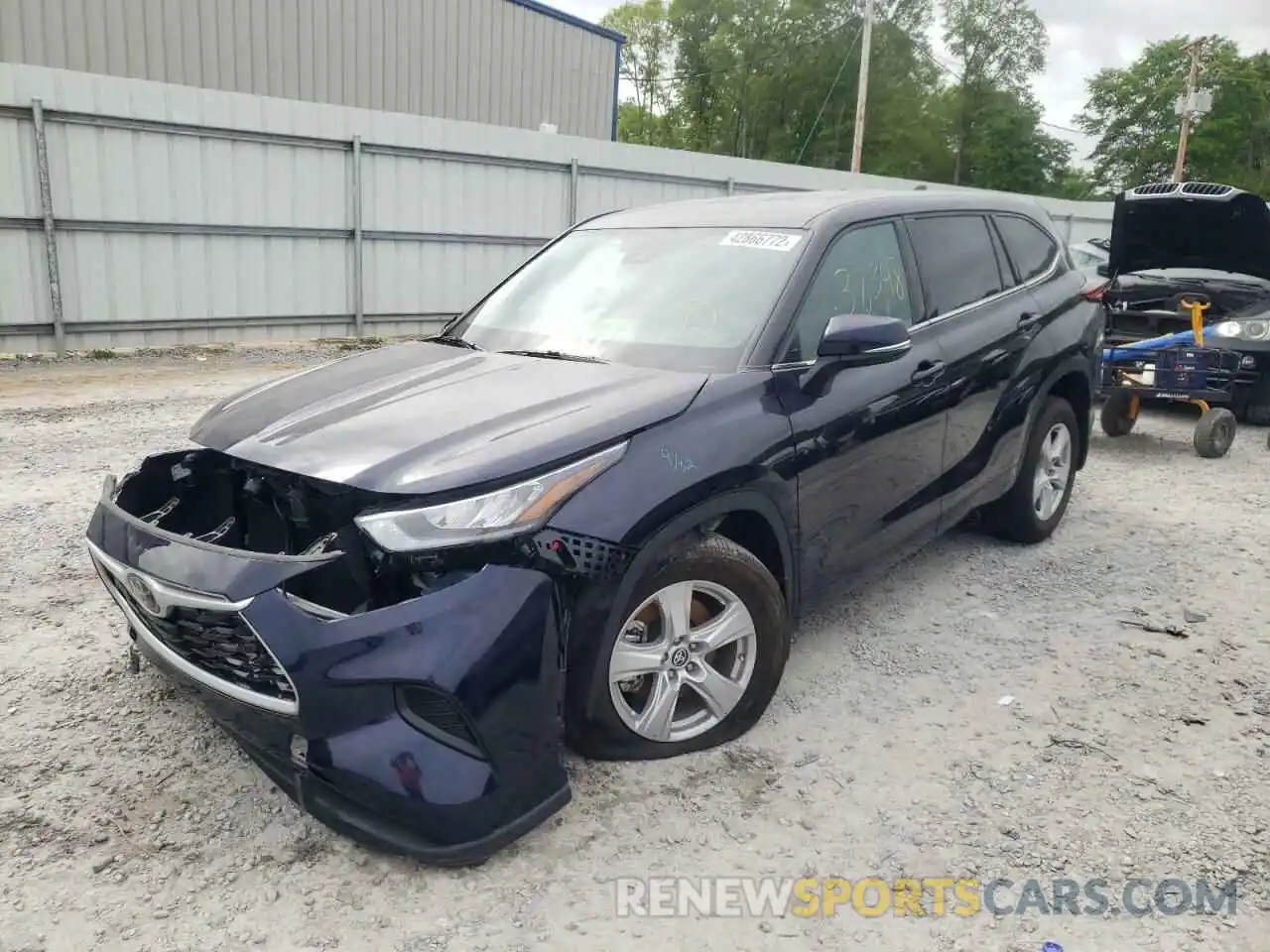 2 Photograph of a damaged car 5TDCZRAH9LS004545 TOYOTA HIGHLANDER 2020