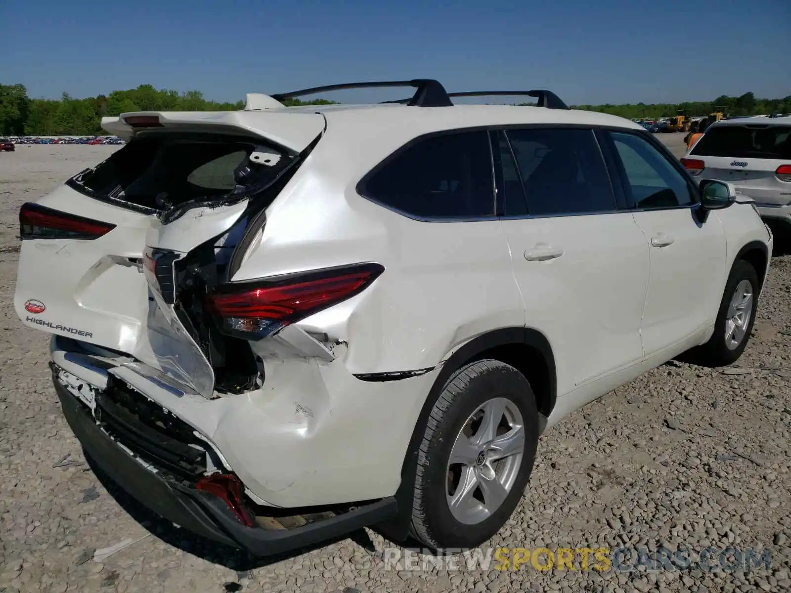 4 Фотография поврежденного автомобиля 5TDCZRAHXLS001797 TOYOTA HIGHLANDER 2020