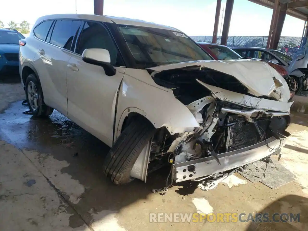 1 Photograph of a damaged car 5TDCZRAHXLS019586 TOYOTA HIGHLANDER 2020