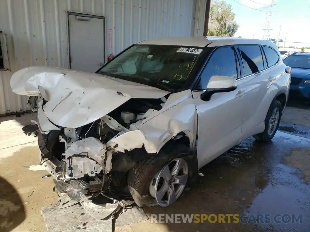 2 Photograph of a damaged car 5TDCZRAHXLS019586 TOYOTA HIGHLANDER 2020