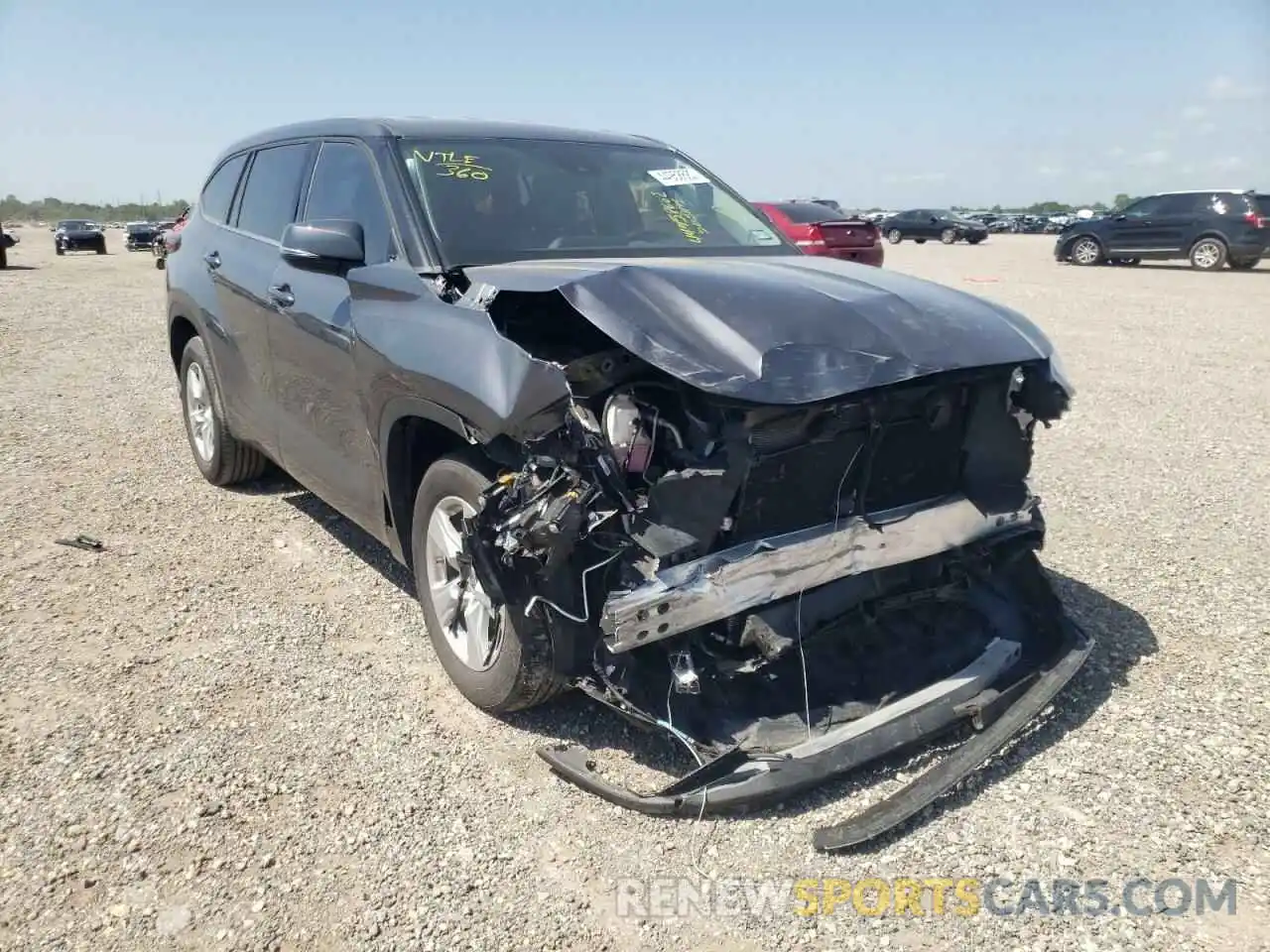 1 Photograph of a damaged car 5TDCZRAHXLS505895 TOYOTA HIGHLANDER 2020