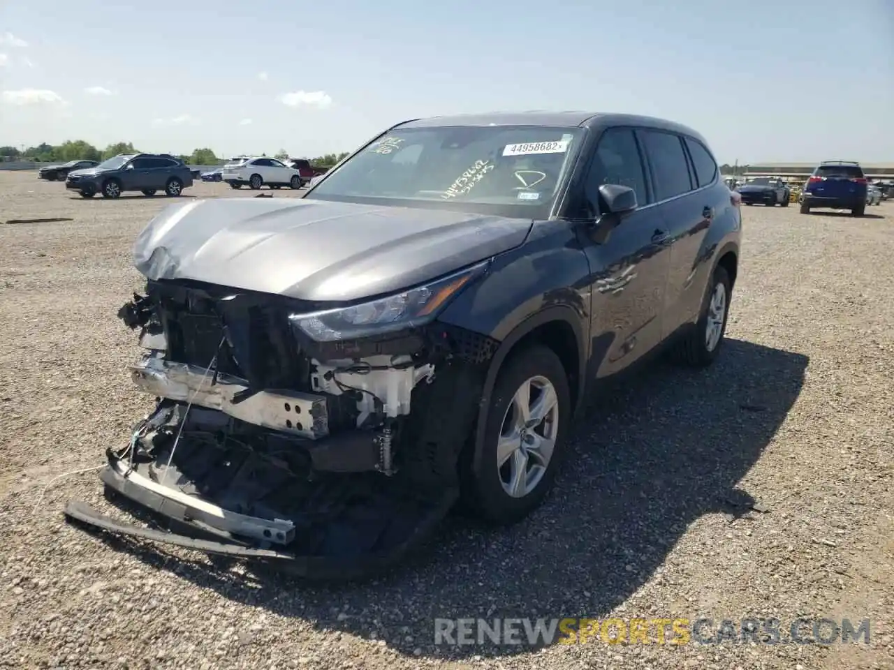 2 Photograph of a damaged car 5TDCZRAHXLS505895 TOYOTA HIGHLANDER 2020