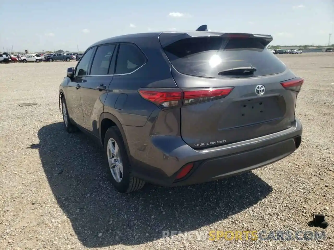 3 Photograph of a damaged car 5TDCZRAHXLS505895 TOYOTA HIGHLANDER 2020