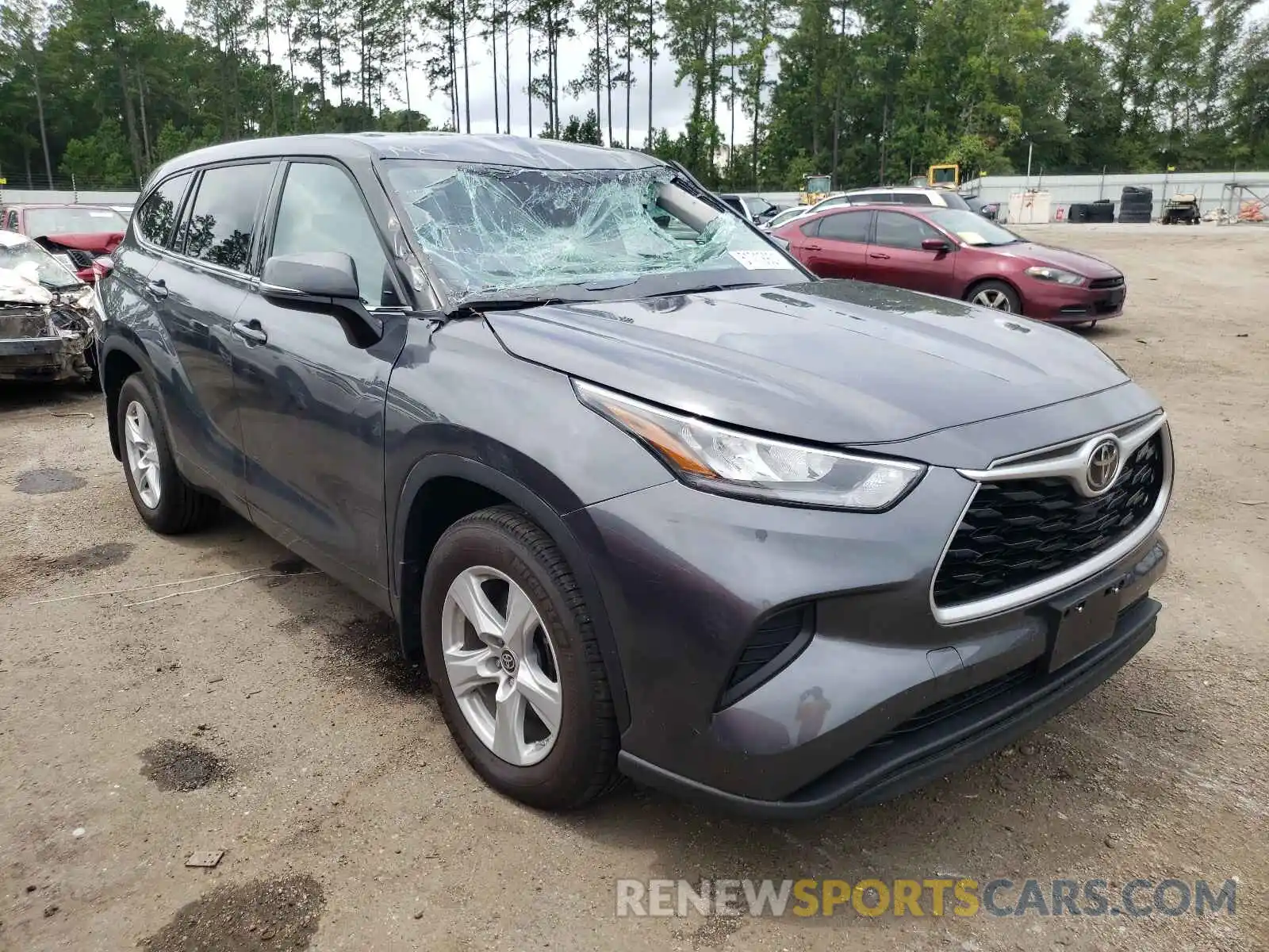 1 Photograph of a damaged car 5TDCZRBH0LS013441 TOYOTA HIGHLANDER 2020