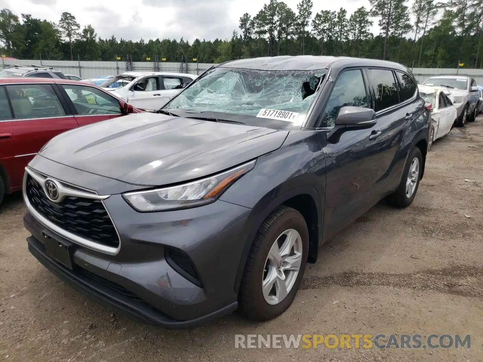 2 Photograph of a damaged car 5TDCZRBH0LS013441 TOYOTA HIGHLANDER 2020