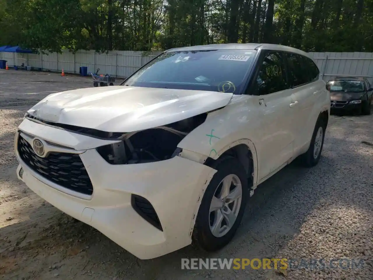 2 Photograph of a damaged car 5TDCZRBH0LS023306 TOYOTA HIGHLANDER 2020