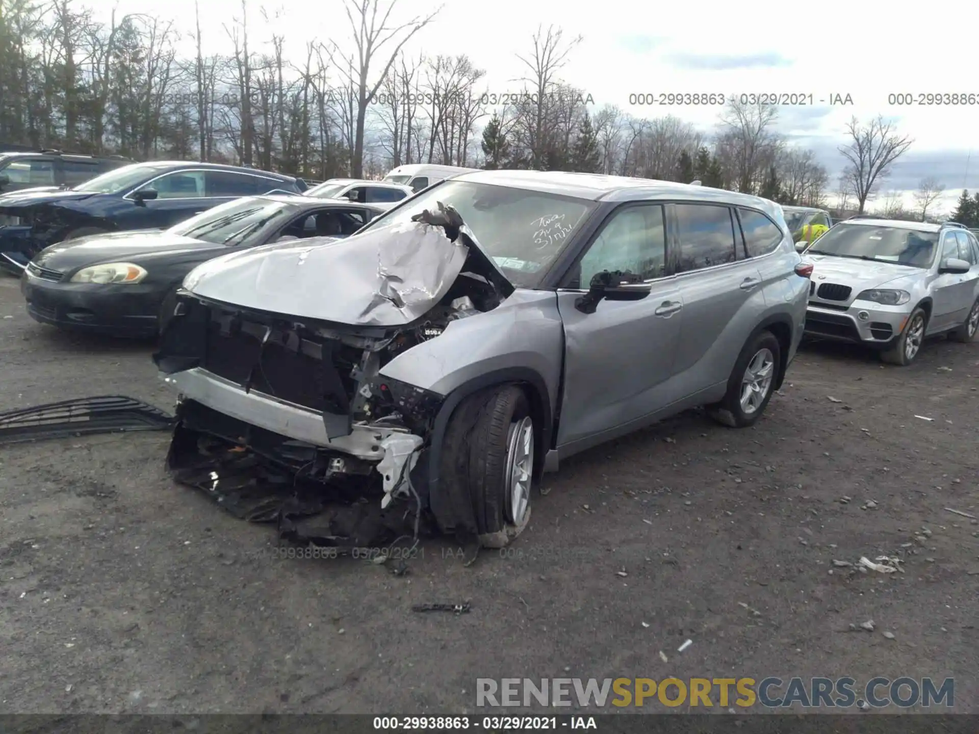 2 Photograph of a damaged car 5TDCZRBH0LS501000 TOYOTA HIGHLANDER 2020